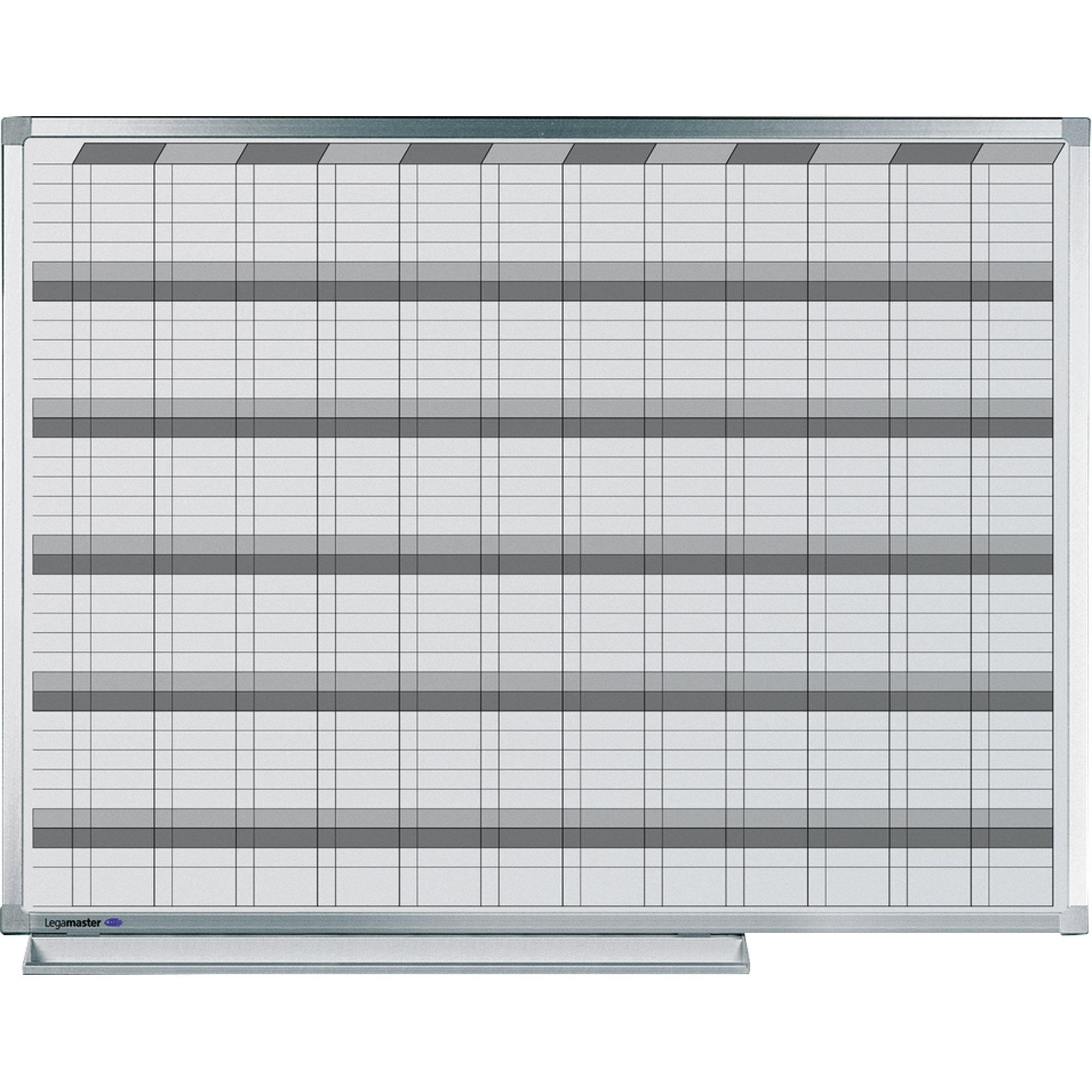 Legamaster Jahresplaner PROFESSIONAL 120 x 90 cm (B x H) 7-Tage-Woche inkl. Datumstreifen, Boardmarker Aluminium, eloxiert weiß