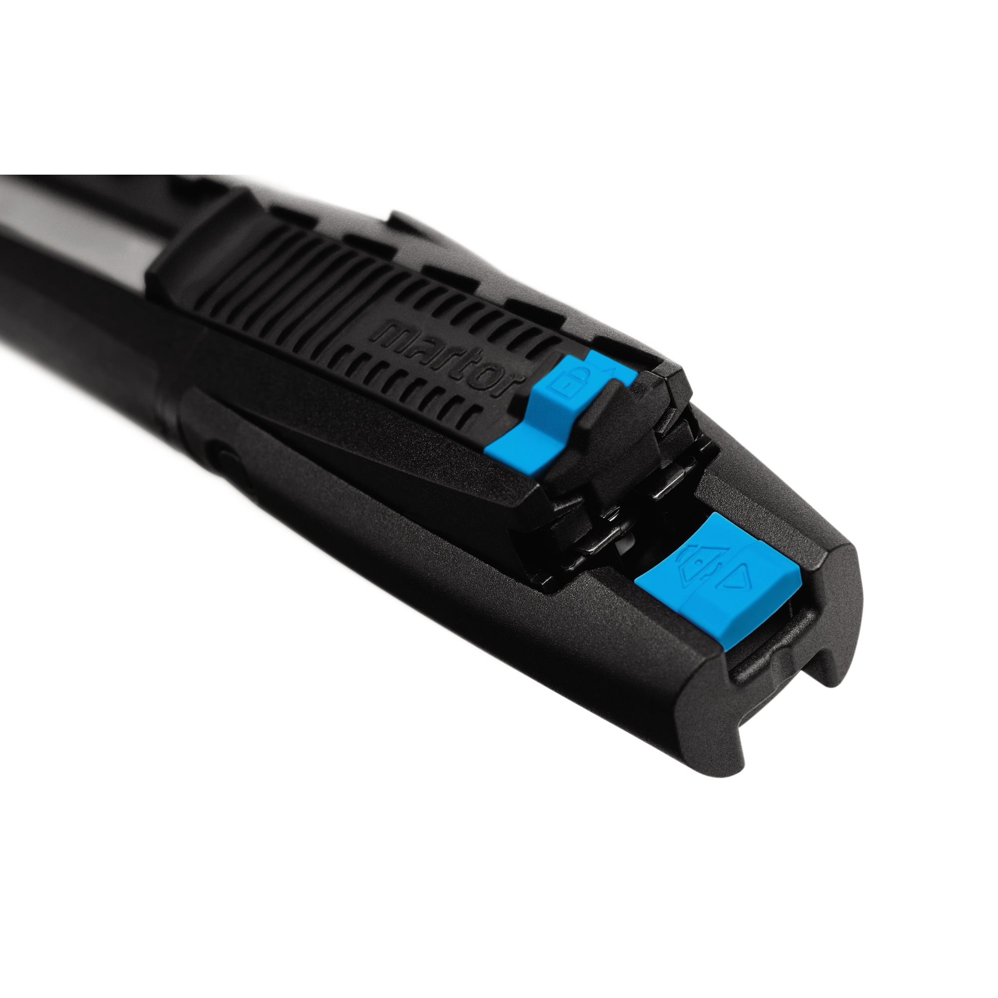 MARTOR Sicherheitsmesser SECUBASE 383 Mehrweg 17,9mm 78mm Stahl schwarz/cyan