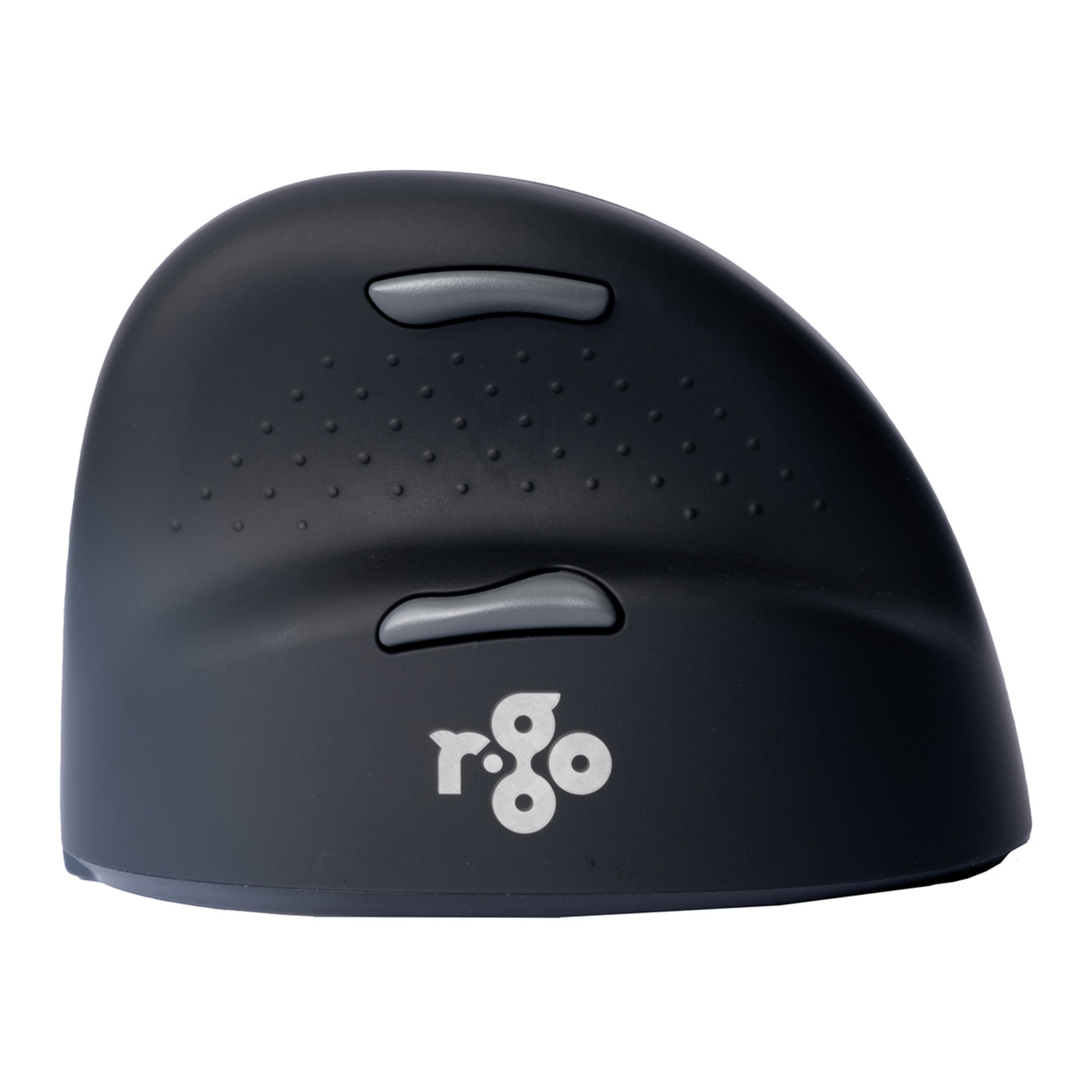 R-Go Tools Optische PC Maus HE Break Rechtshänder ergonomisch USB-C 10m Akku inkl. Ladekabel (102 cm), USB-C/USB-A Adapter schwarz