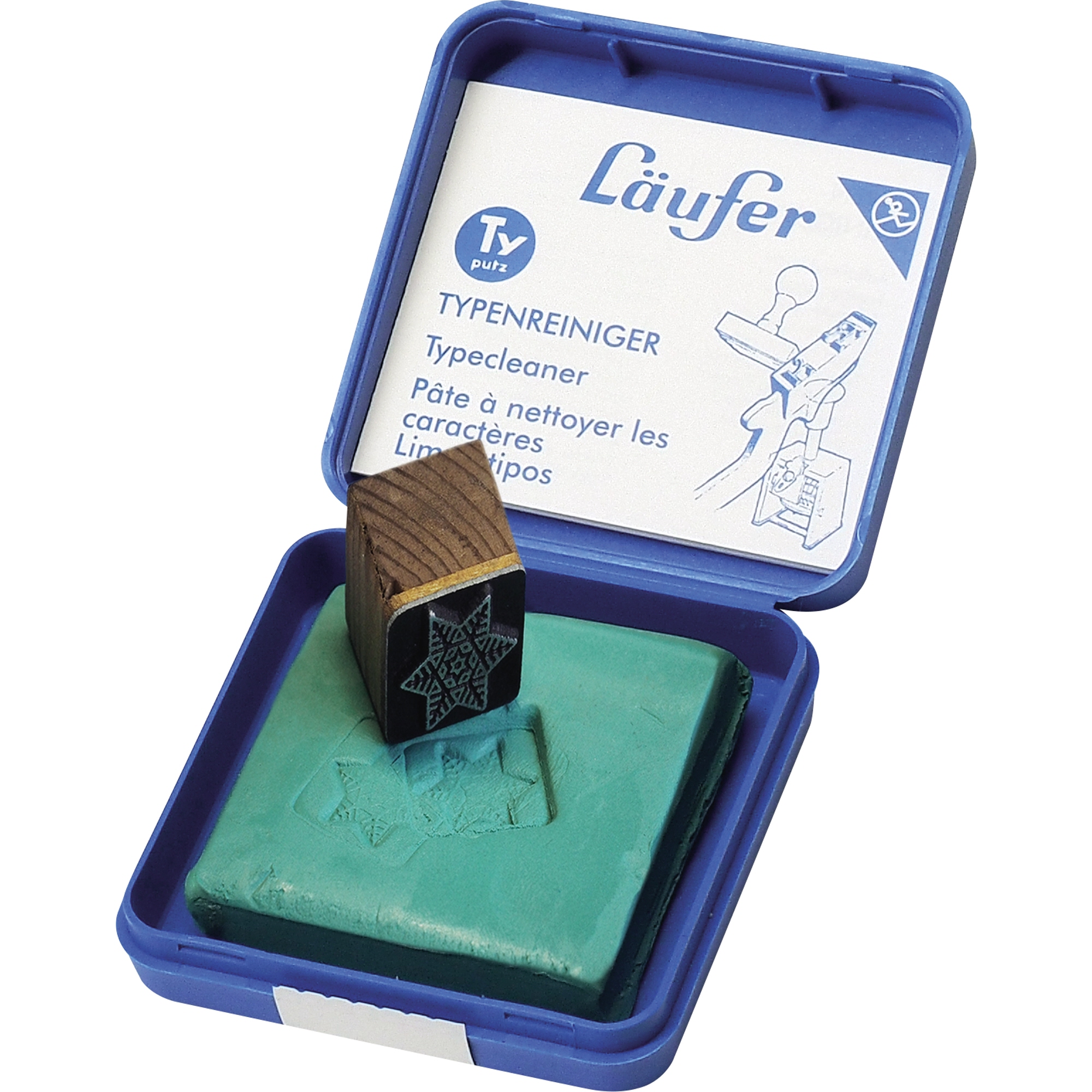 Läufer Stempelreiniger Typutz 5,7 x1 x 5,7 cm (B x H x T) Naturkautschuk grün