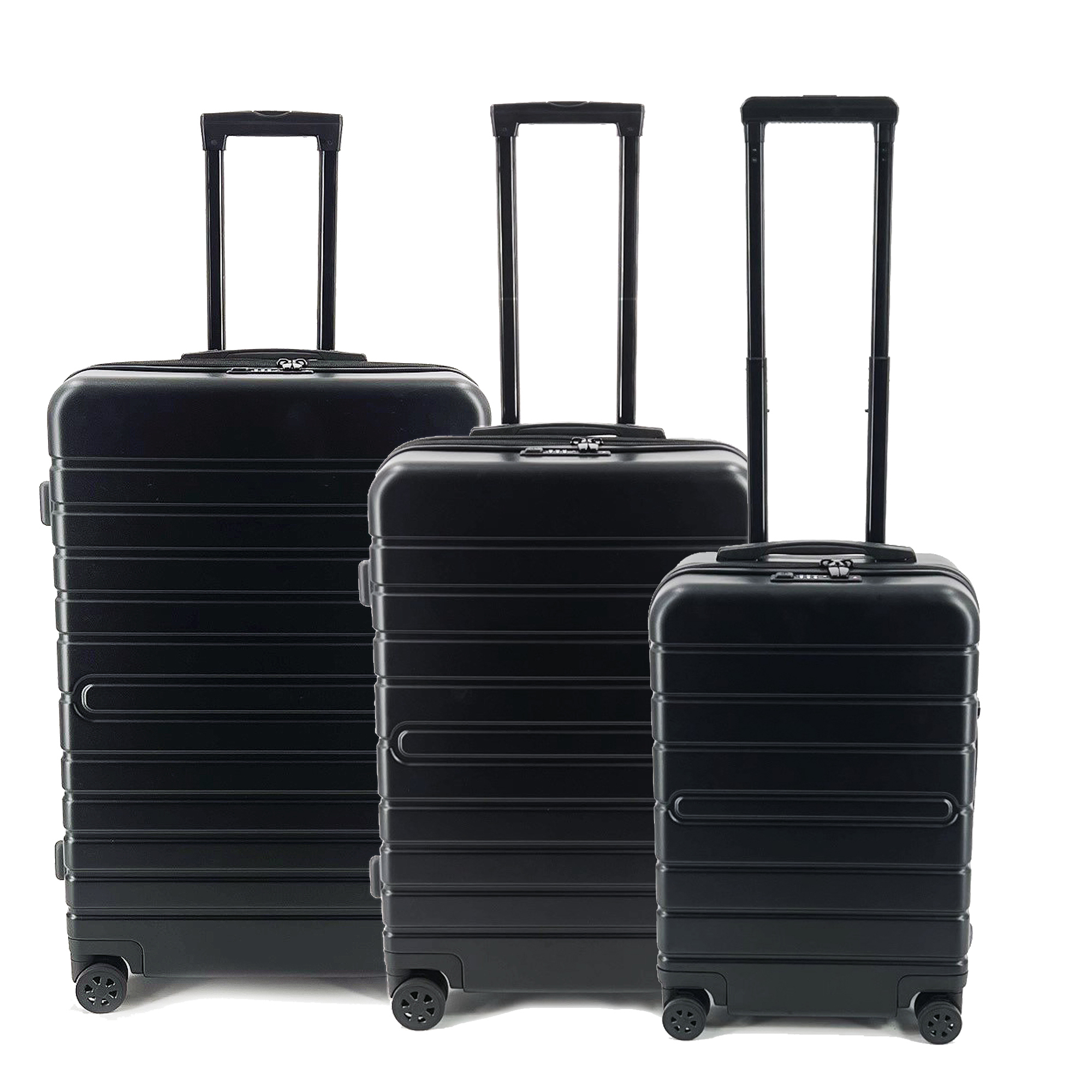 JSA Trolley Set Innenmaße: 68 x 48 x 27, 58 x 41 x 23, 48 x 34 x 20 cm (B x H x T) Außenmaße: 75,5 x 50,5 x 29, 65,5 x 44,5 x 25, 54,5 x 35,5 x 20,5 cm (B x H x T) mit Rollen