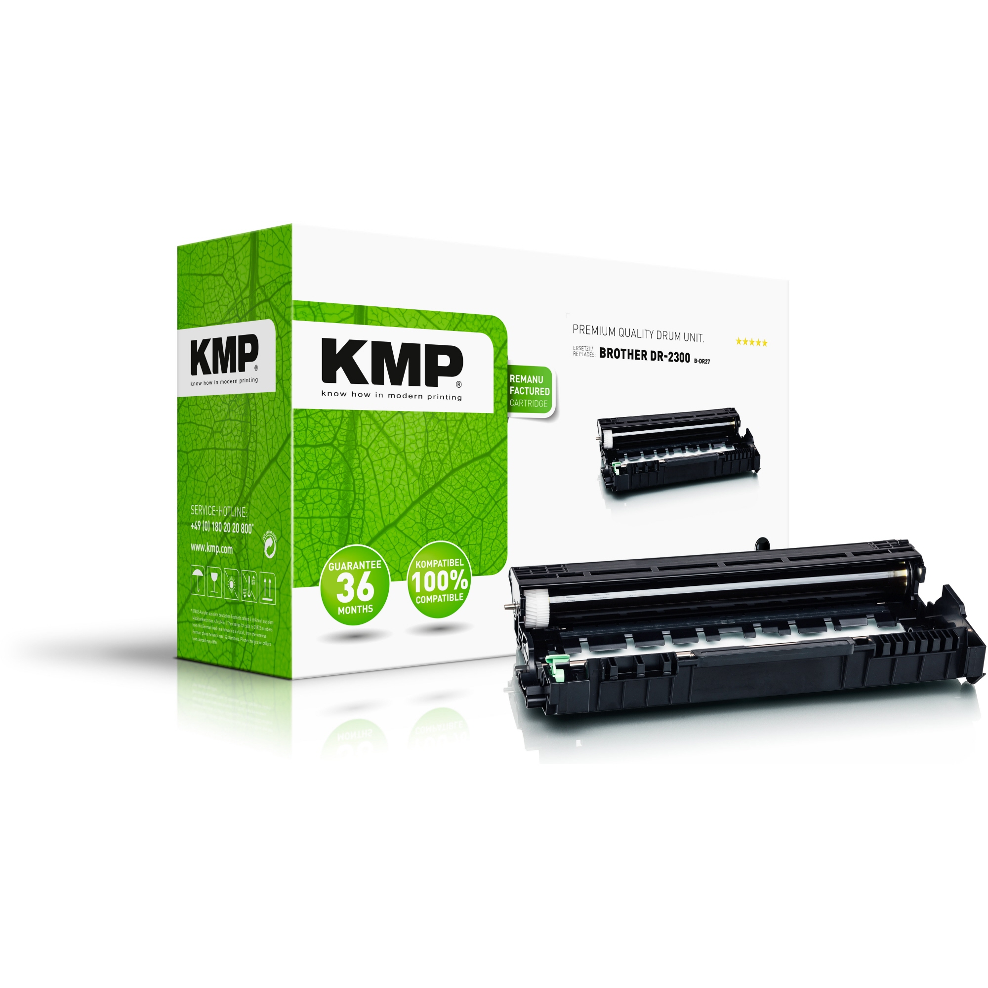 KMP Trommel Kompatibel mit: Brother DR-2300 B-DR27 ca. 12.000 Seiten schwarz