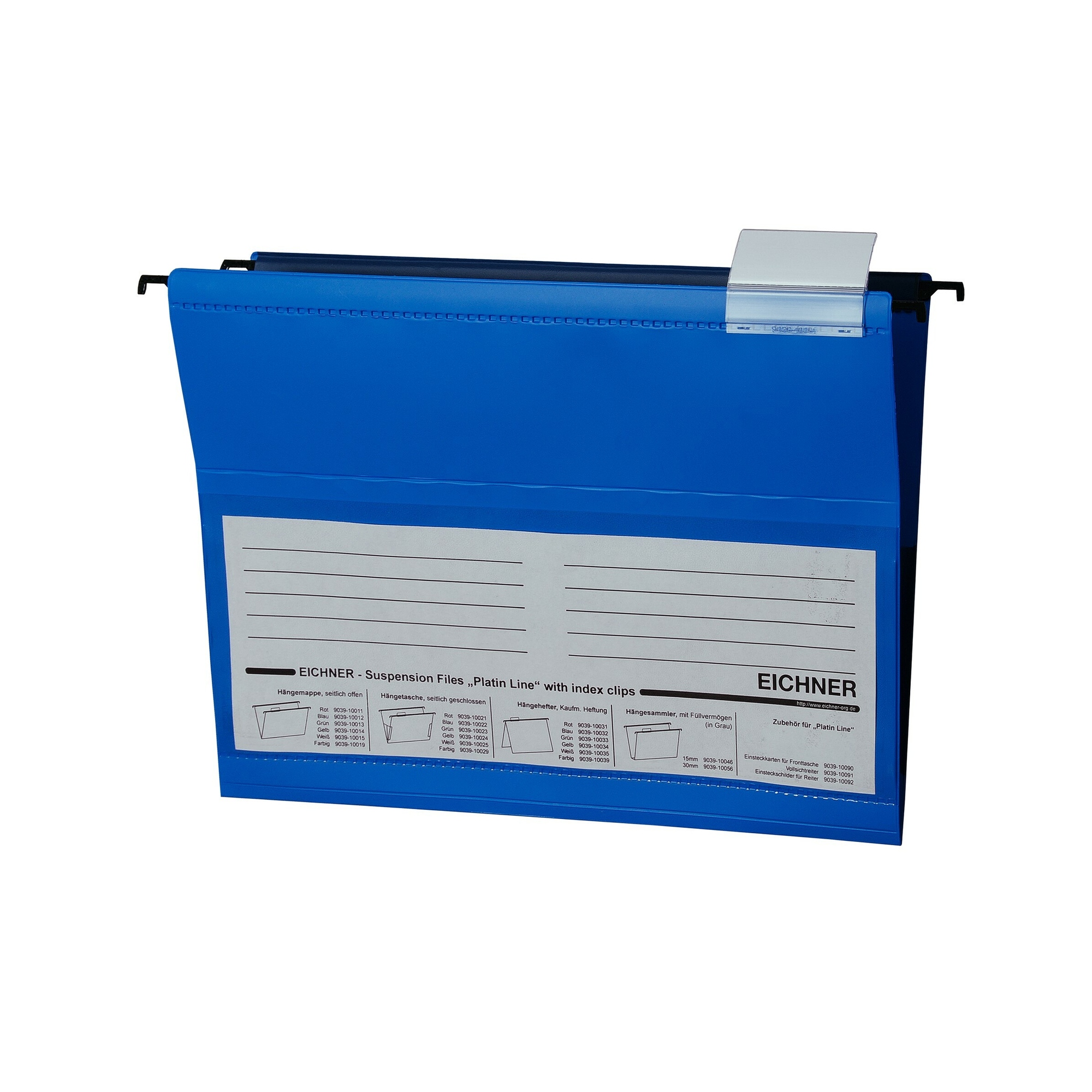 EICHNER Hängetasche Platin Line DIN A4 PVC blau 10 St./Pack.