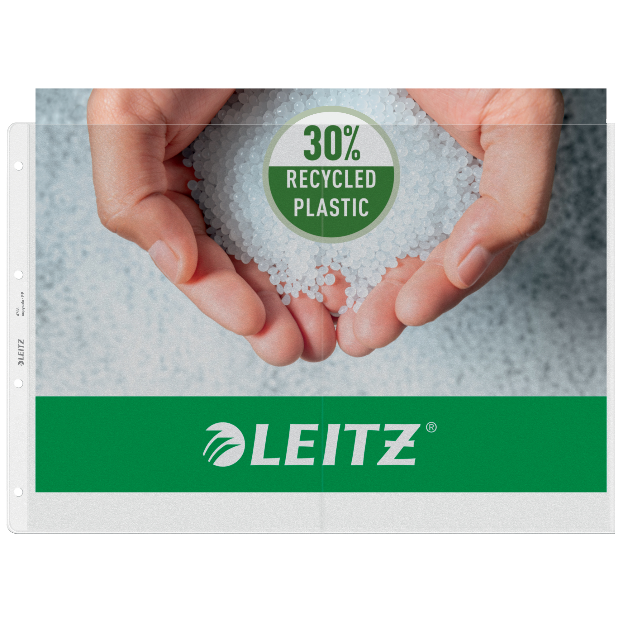Leitz Prospekthülle DIN A3 quer 130µm oben offen Polypropylen, 30 % recycelt farblos 50 St./Pack.