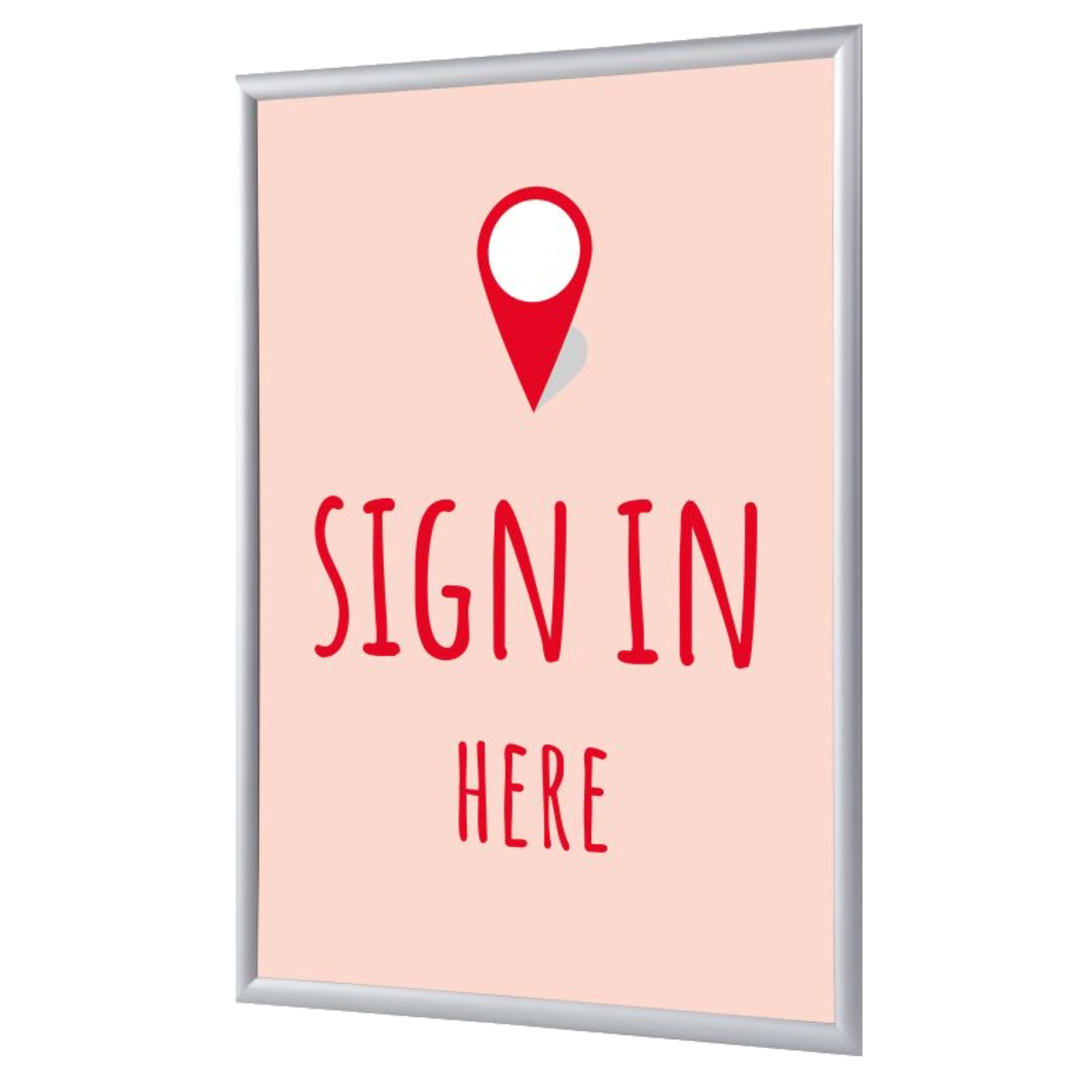 Showdown® Displays Bilderwechselrahmen 62,5 x 87,2 x 1,1 cm (B x H x T) DIN A1 Aluminium grau