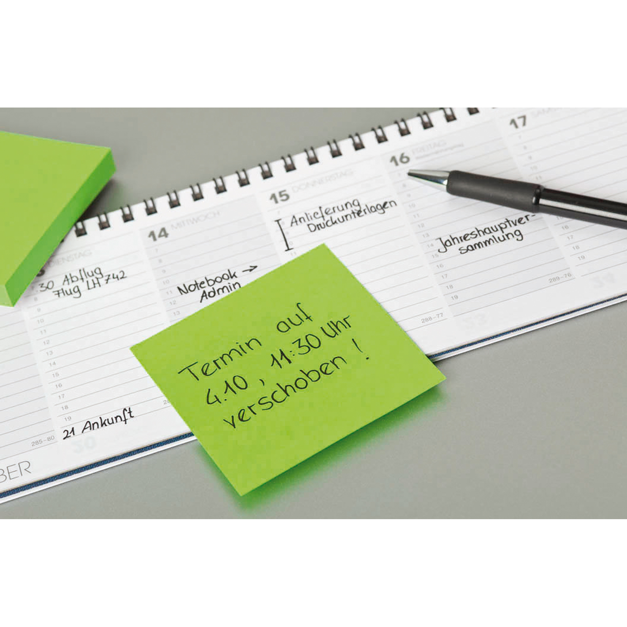 Post-it® Haftnotiz Notes neon 76 x 76 mm (B x H) neongelb 100 Bl.