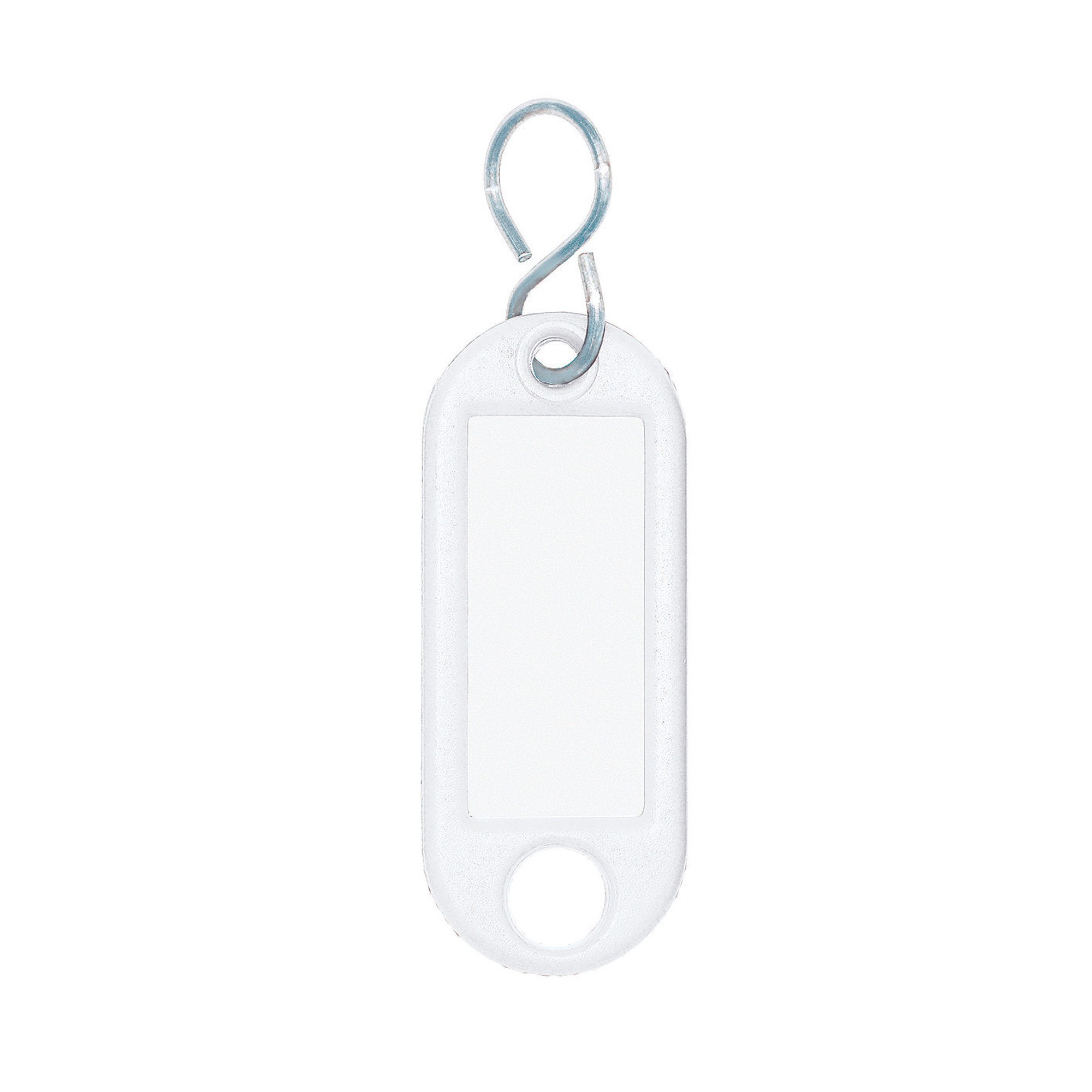 WEDO® Schlüsselanhänger 52 x 21 x 3 mm (B x H x T) S-Haken Kunststoff weiß 100 St./Pack.