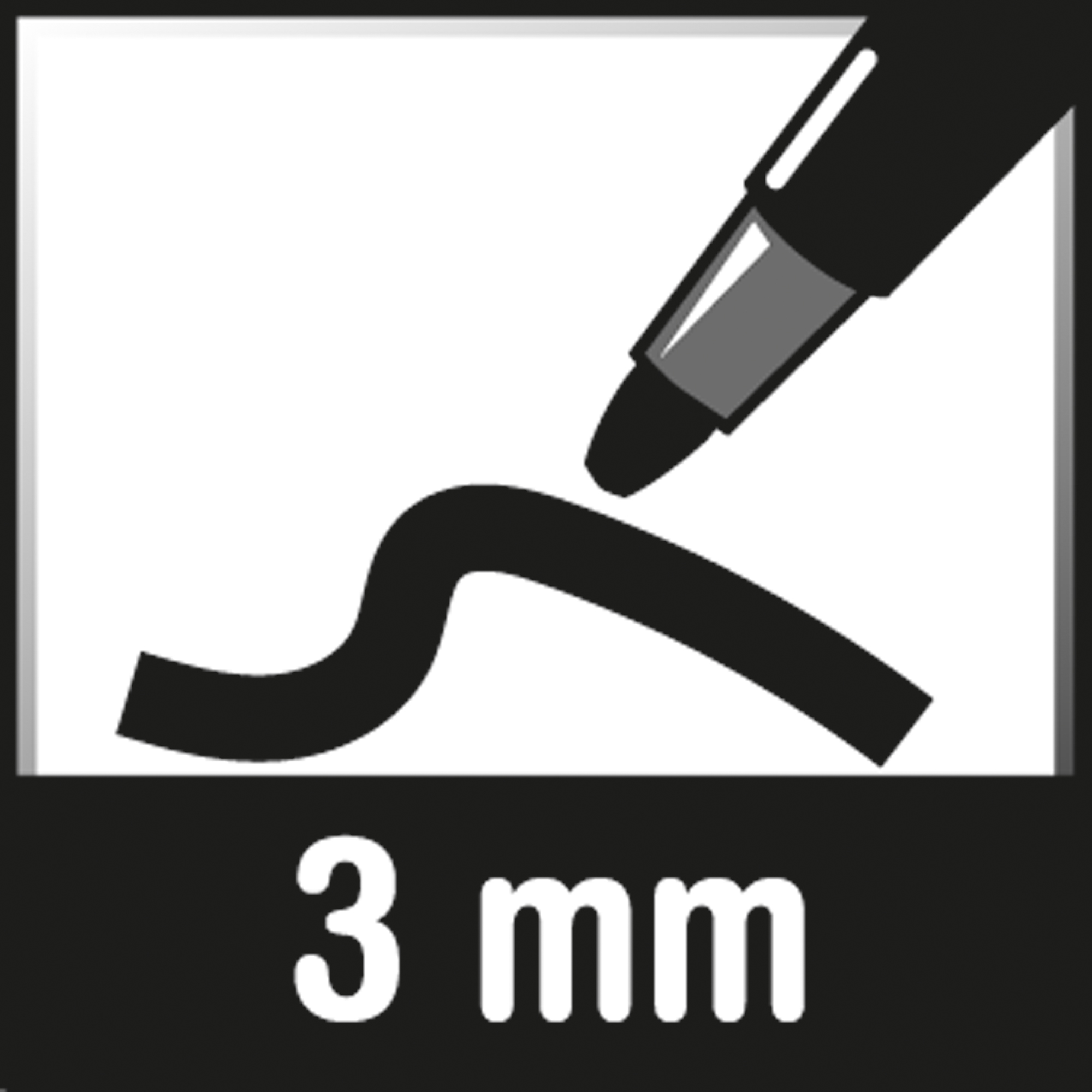 Faber-Castell Fasermaler GRIP COLOUR 3mm farbig sortiert auswaschbar 10 St./Pack.