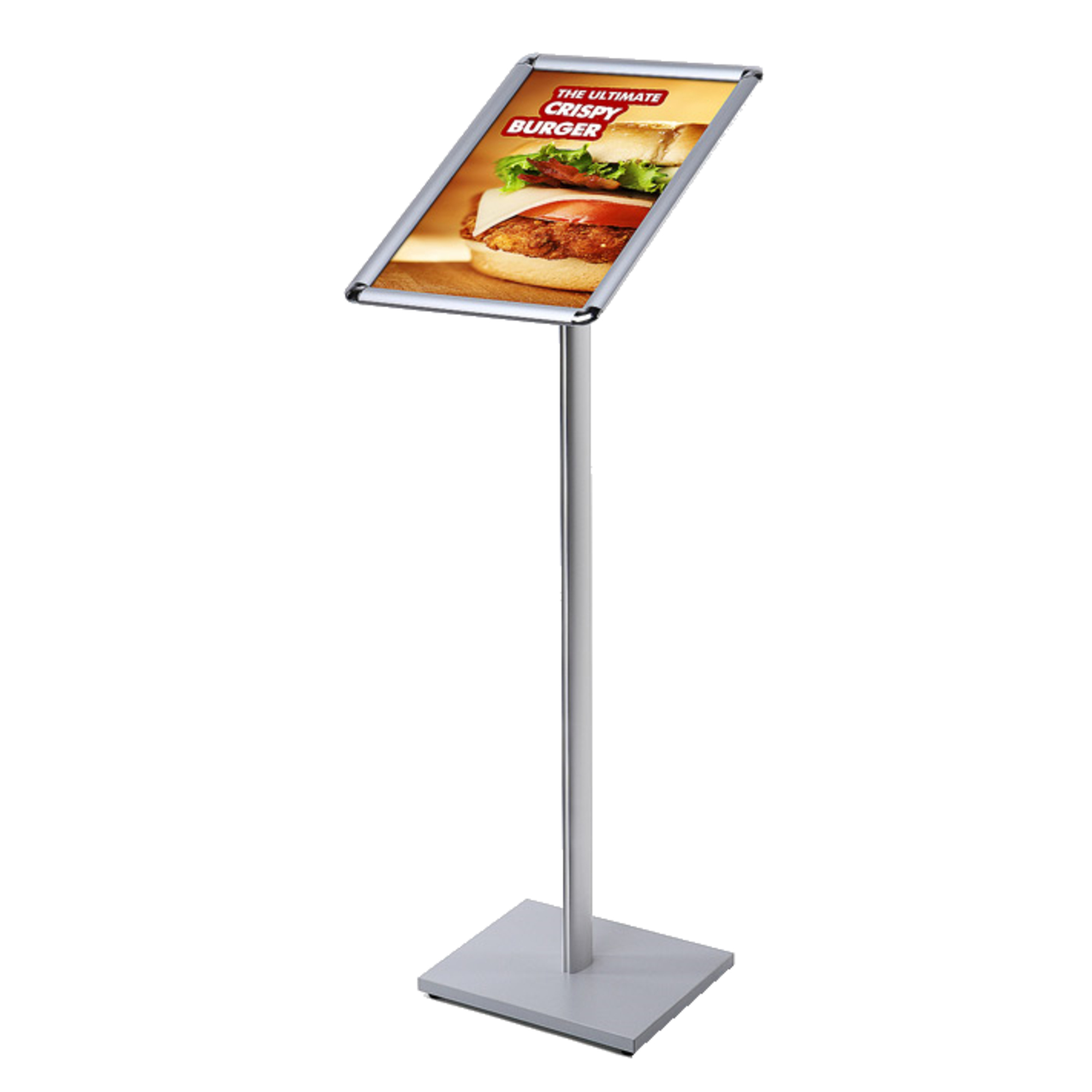 Showdown® Displays Infodisplay Design Standard 45 x 110 x 39,1 cm (B x H x T) DIN A3 silber