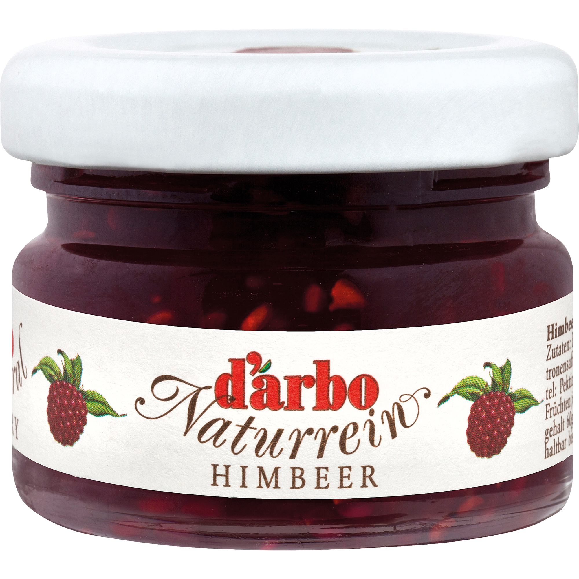 Darbo Brotaufstrich Konfitüre Erdbeere, Marille (Aprikose), Himbeere, Kirsche, Schwarze Johannisbeere Glas 60 x 28 g/Pack.