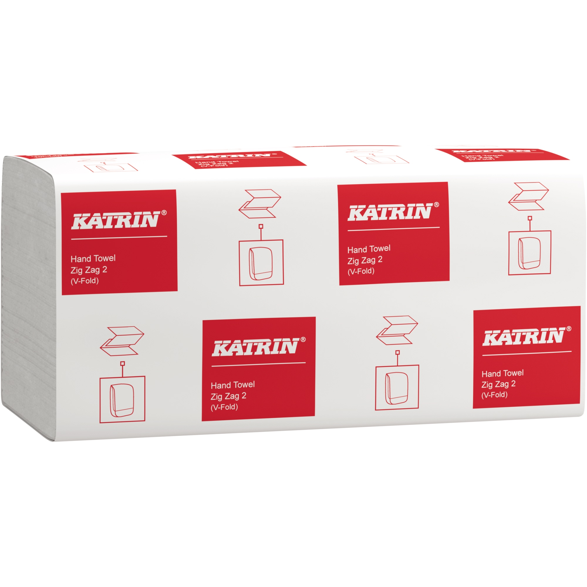 Katrin Papierhandtücher 24,4 x 23 cm (B x L) Tissue weiß 20 x 200 Bl./Pack.