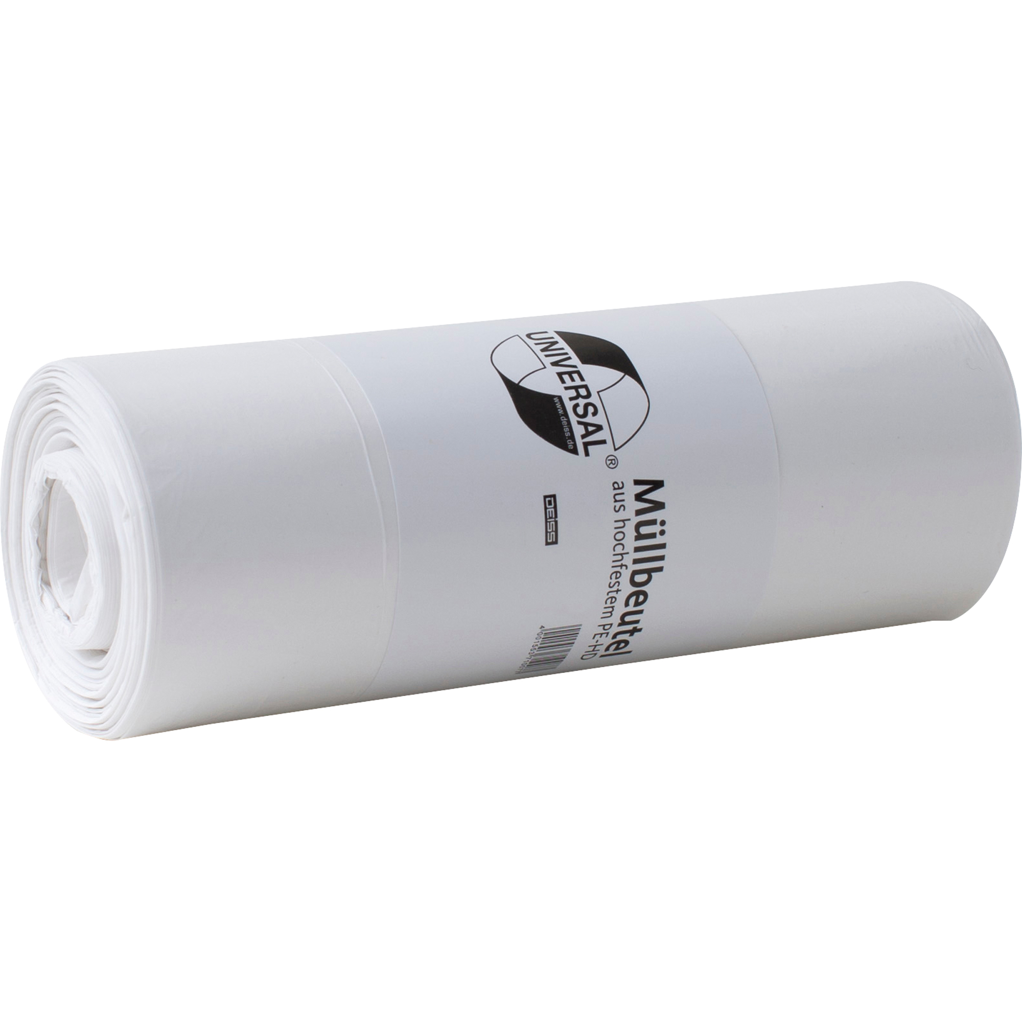 Müllbeutel 50 x 60 cm (B x H) 5µm 30l Polyethylen weiß 50 St./Pack.