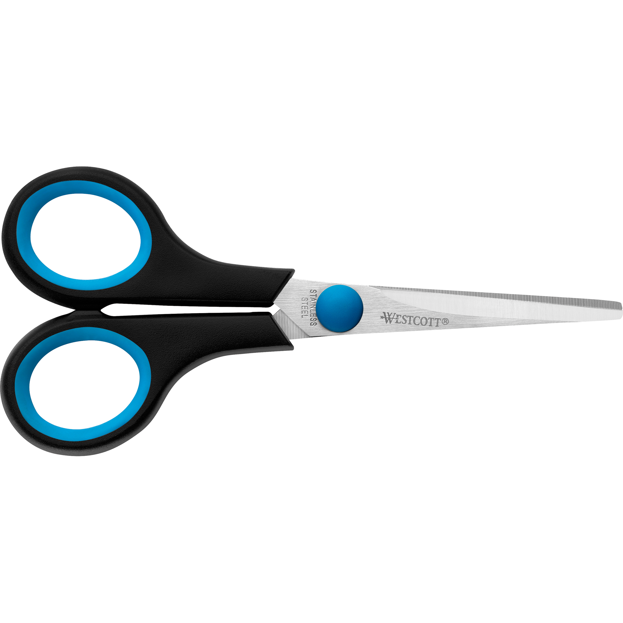 Westcott Universalschere Easy Grip 140mm Linkshänder Stahl schwarz/blau