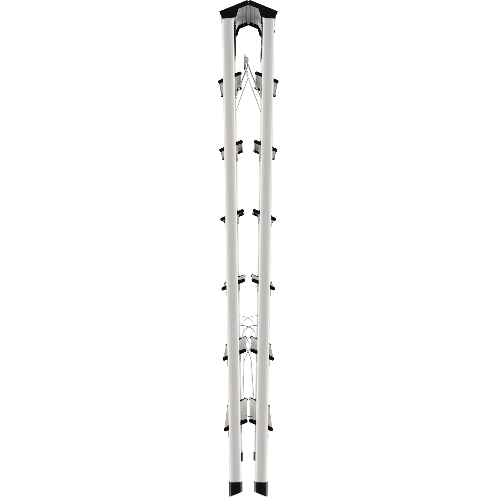 Hailo Stehleiter D60 Standardline 3,09m Aluminium, eloxiert alu