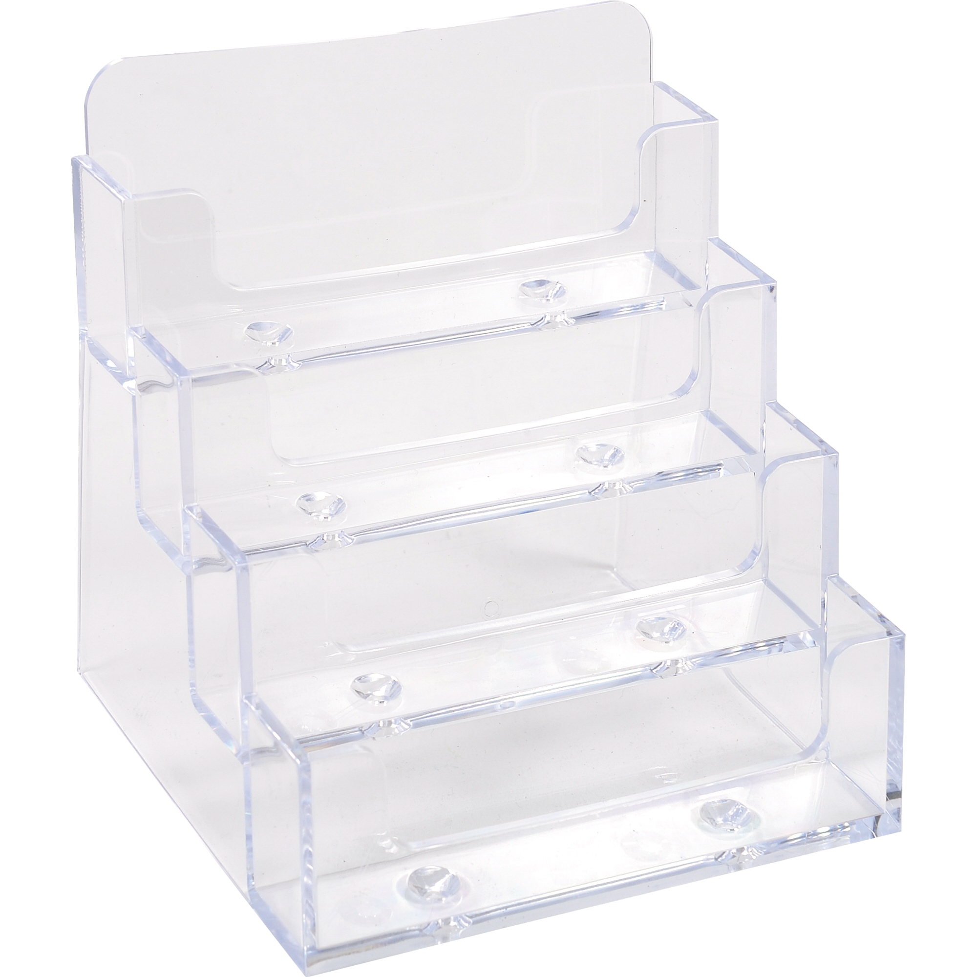 Exacompta Visitenkartenständer Office 94 x 85 mm (B x H) nicht gefüllt 50 Karten Polystyrol kristall