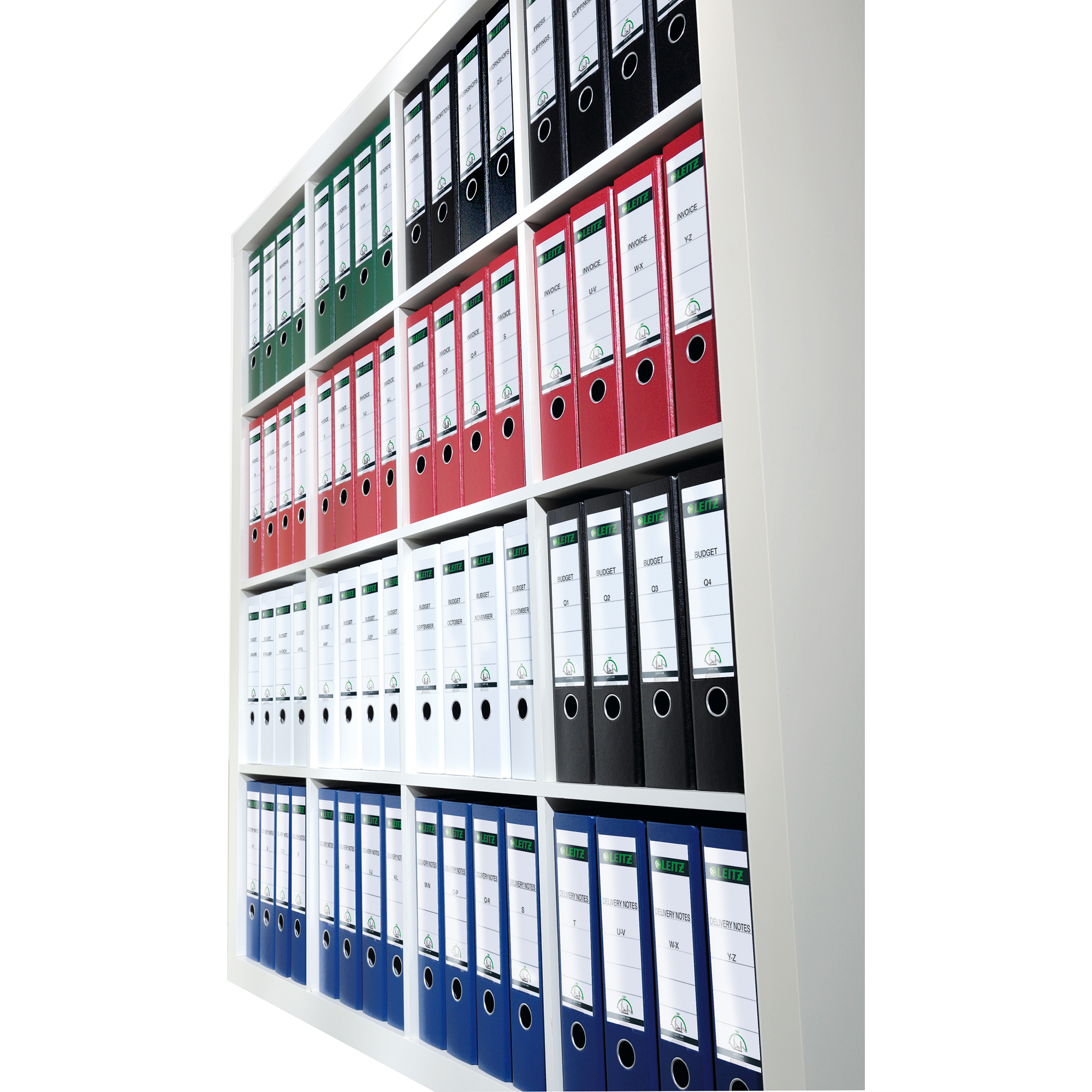 Leitz Ordnerrückenetikett breit/lang 61,5 x 285 mm (B x H) selbstklebend mit Griffloch gelb 75 Etik./Pack.