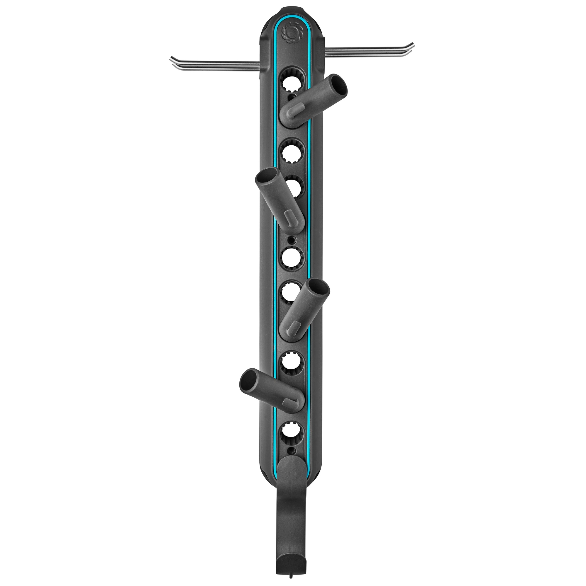 GARDENA Gerätehalter combisytem Flex GARDENA combisystem-Produkte- und Stiele 57,5 x 24,5 x 11,7 cm (B x H x T) 4 Greifer Kunststoff/Metall schwarz