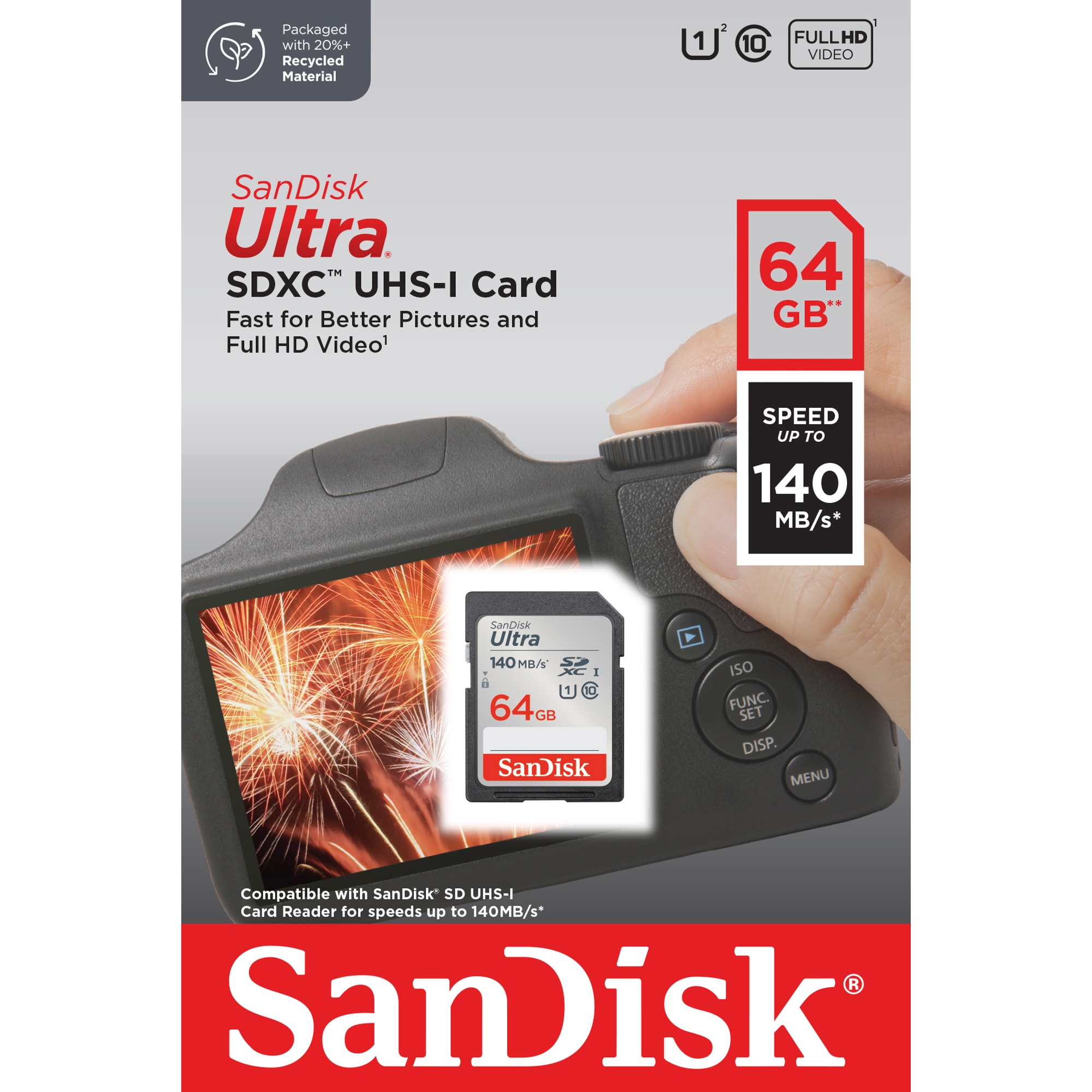 SanDisk Speicherkarte SDXC Ultra® 64Gbyte
