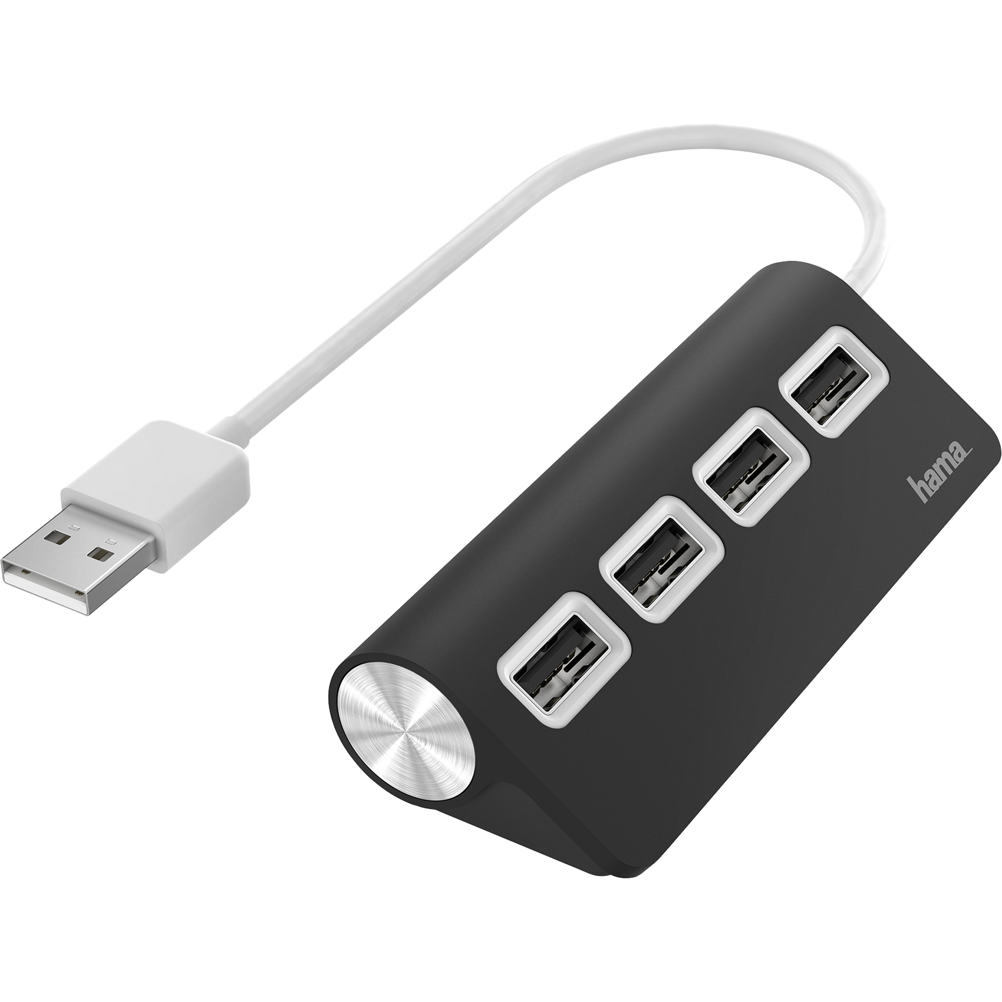 Hama USB-Hub USB 2.0 schwarz