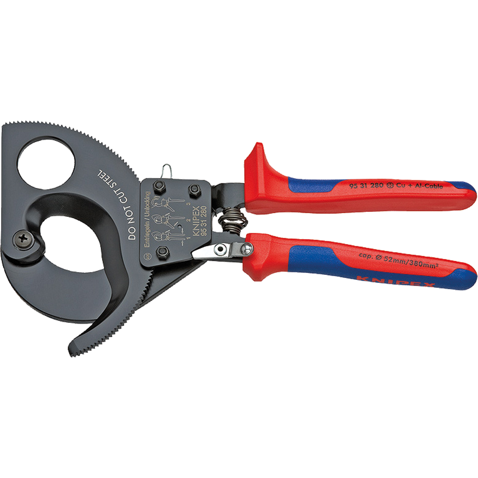 KNIPEX Netzwerk Werkzeug Kabelschneider 280mm Werkzeugstahl, geschmiedet, ölgehärtet
