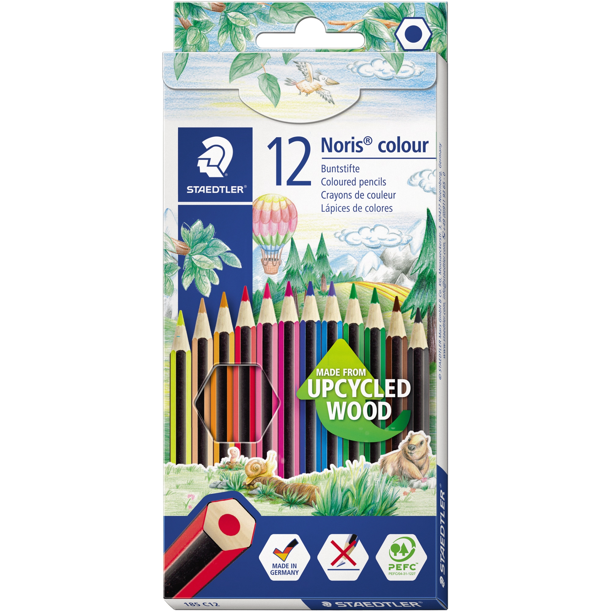 STAEDTLER® Buntstift Noris® colour 185 farbig sortiert 12 St./Pack.