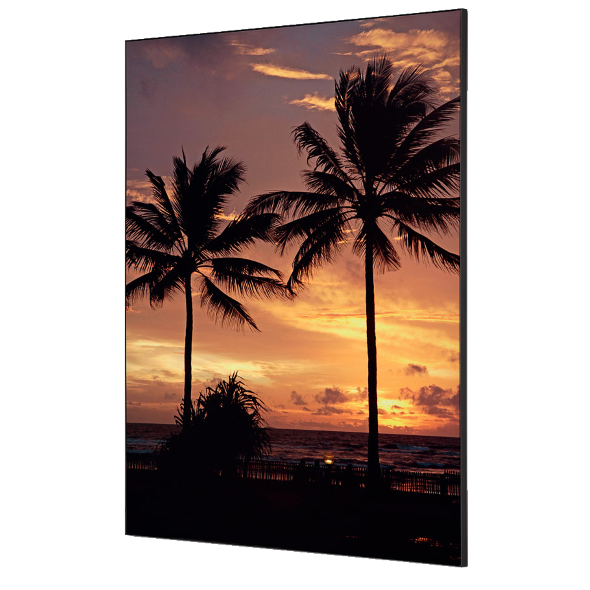 Showdown® Displays Dekobild Palmen Sonnenuntergang 84,1 x 59,4 cm (B x H) Holz