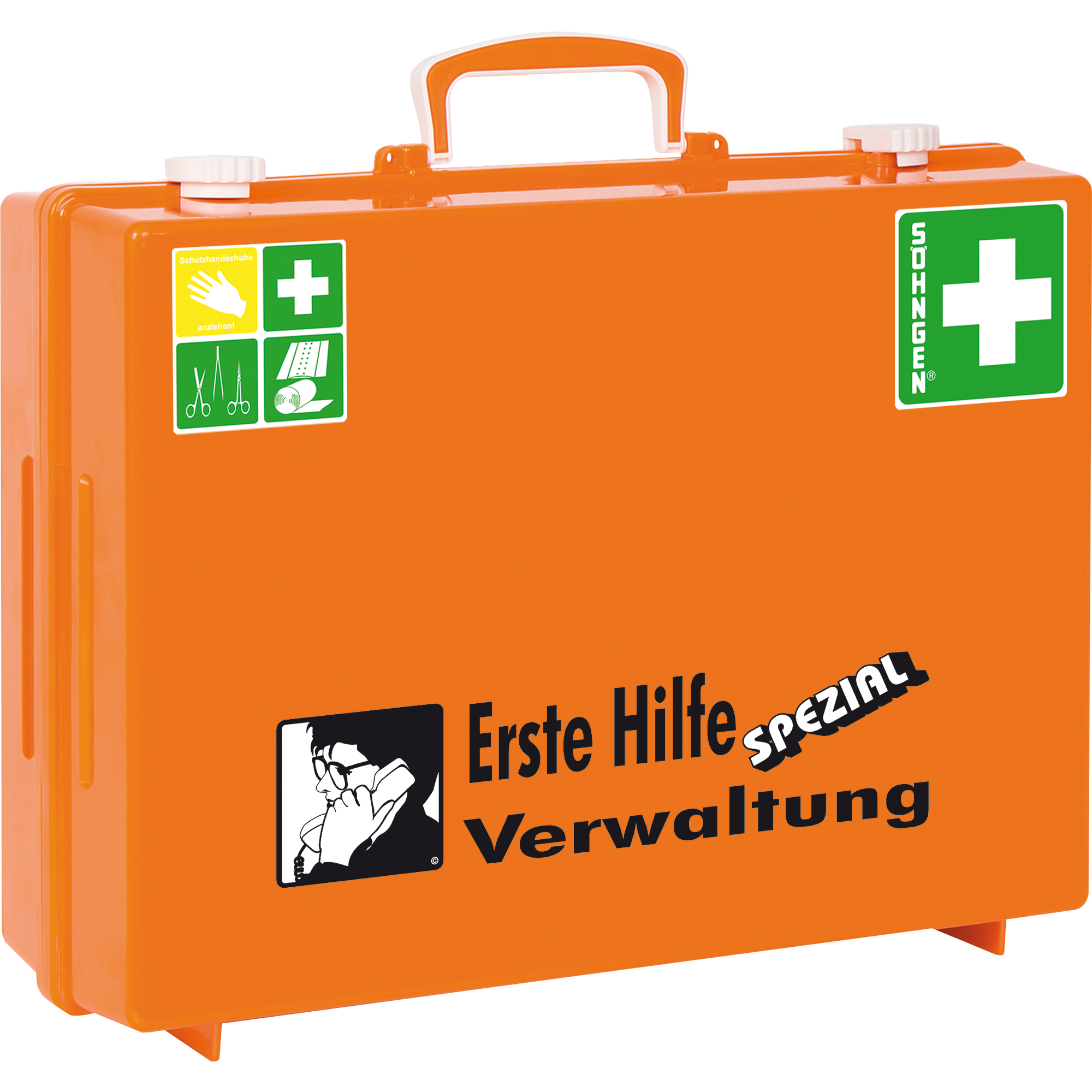 SÖHNGEN® Erste Hilfe Koffer SPEZIAL MT-CD ca. 40 x 30 x 15 cm (B x H x T) DIN 13157 orange