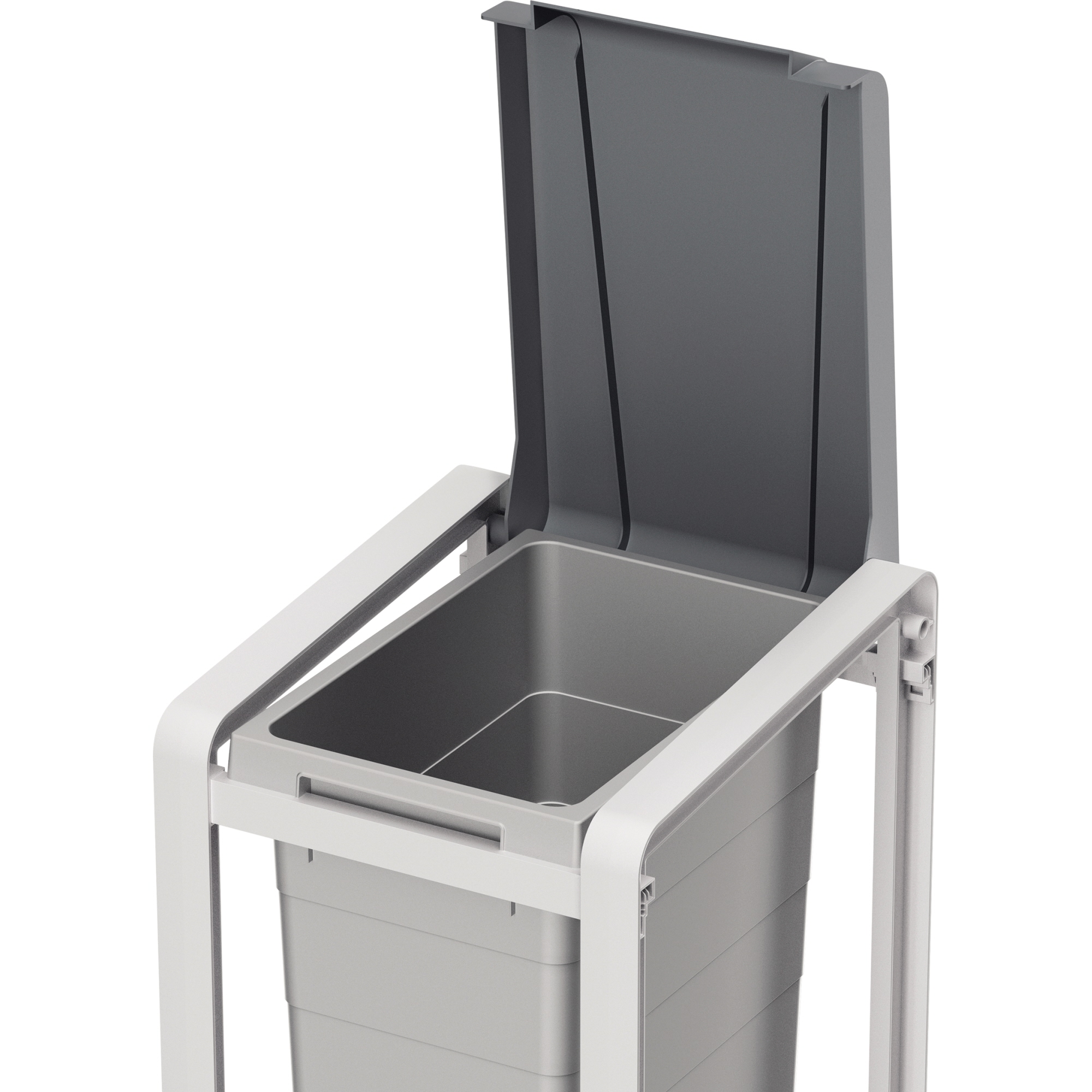 Hailo Abfalleimer ProfiLine Öko XL 38l ABS Kunststoff grau 1 Sortierfach