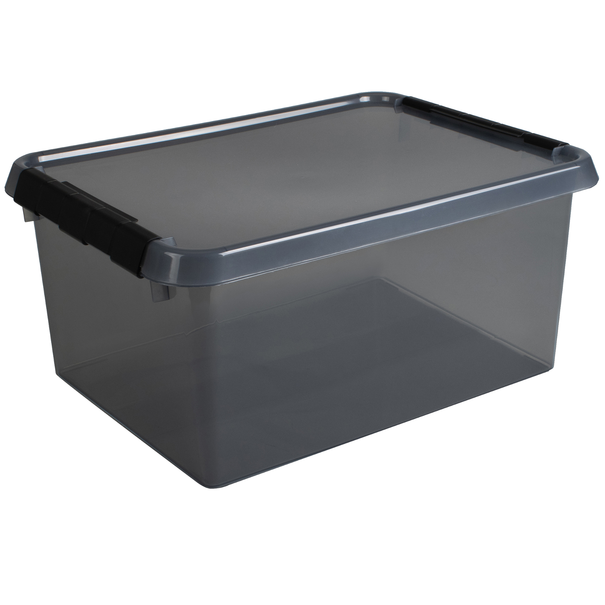 Sunware Aufbewahrungsbox the comfort-line 30 x 18 x 40 cm (B x H x T) 15l Kunststoff, 80 % recycelt grau transparent