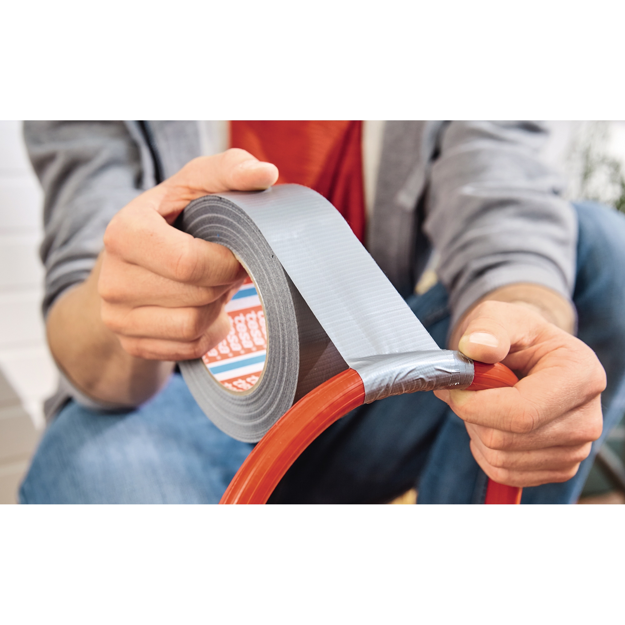 tesa® Gewebeband extra Power® Universal Innenbereich, Außenbereich 50 mm x 25 m (B x L) weiß
