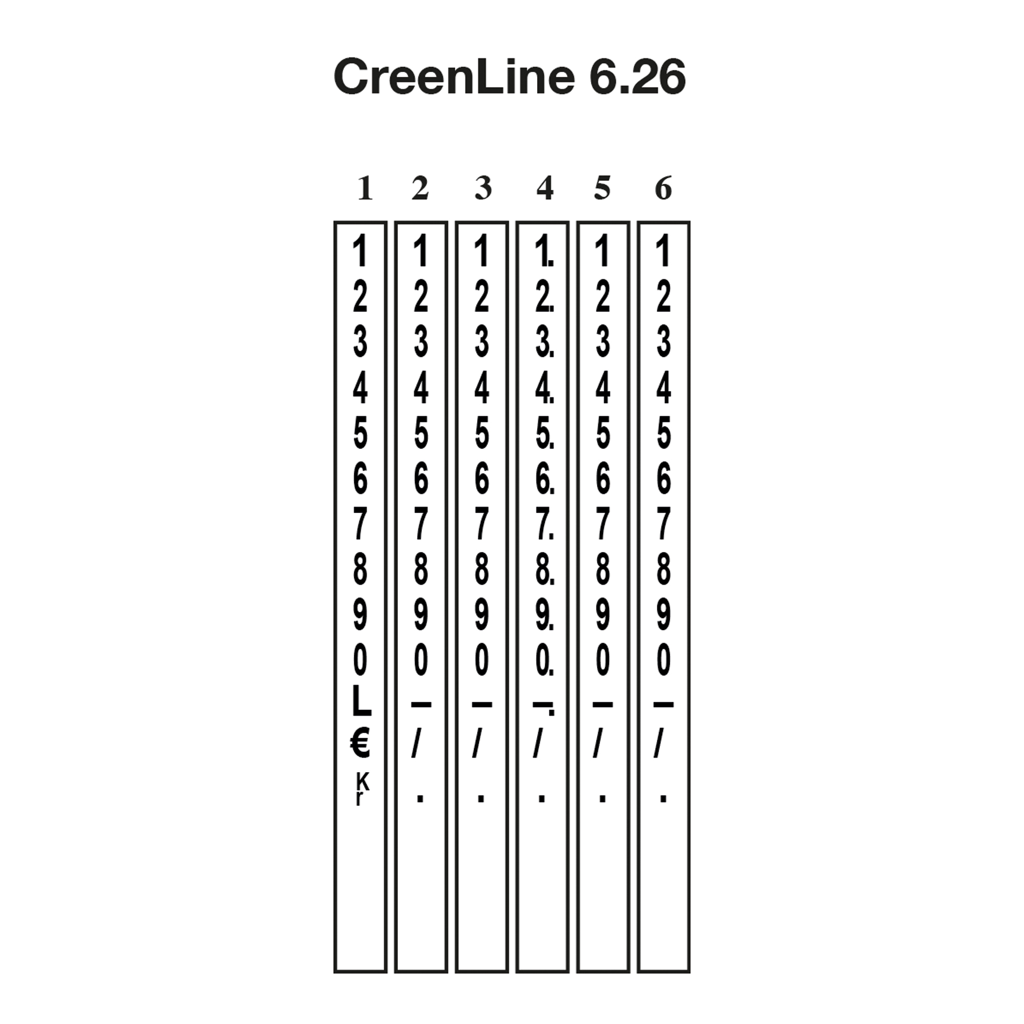 CreenLine Preisauszeichnungsgerät CL 6.26 1 Druckzeile 6 Zeichen/Zeile Kunststoff anthrazit