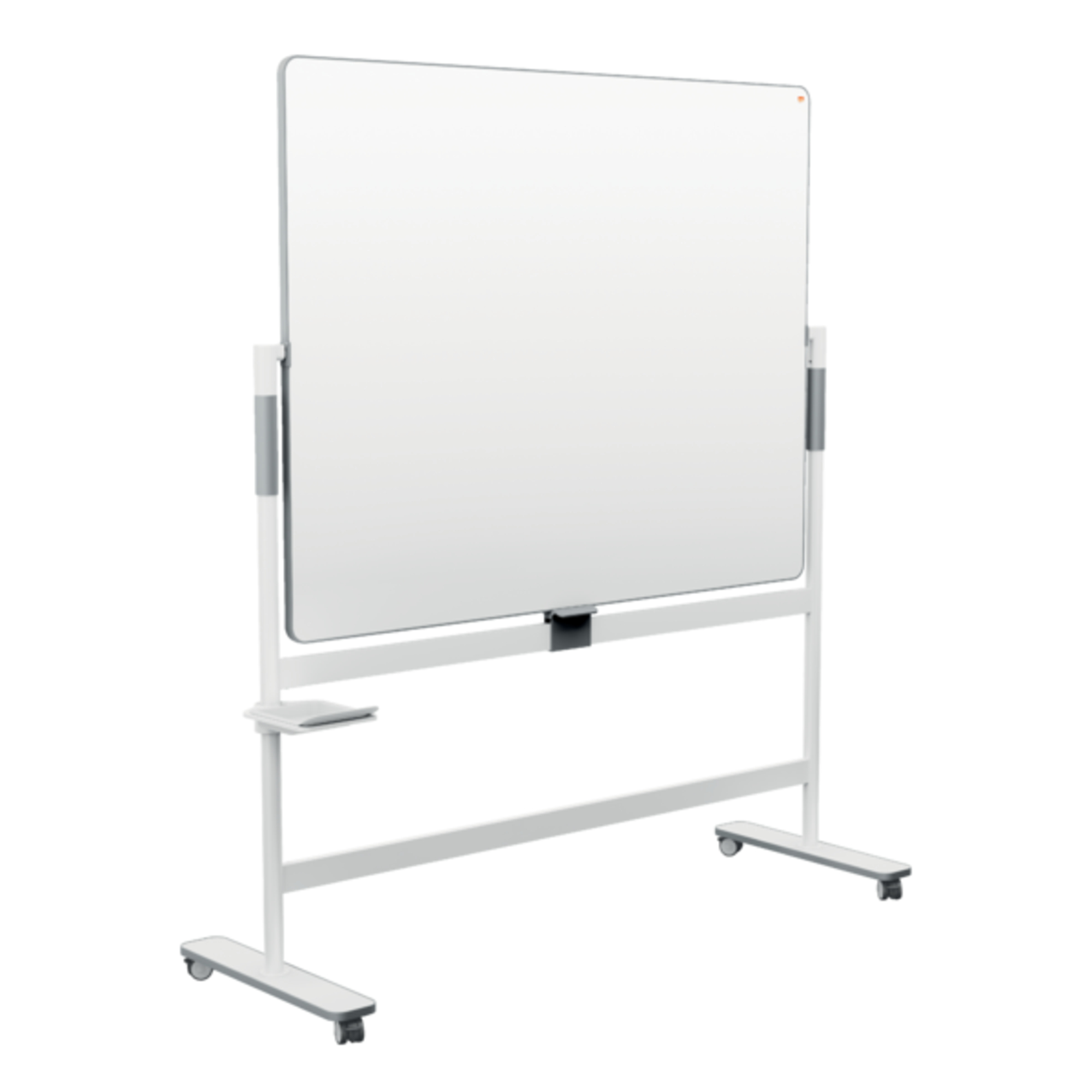 Nobo® Whiteboard Move & Meet Mobil Maße der Oberfläche: 150 x 120 cm (B x H) Tafel magnethaftend beidseitig beschreibbar inkl. Whiteboardmarker Stahl lackiert weiß