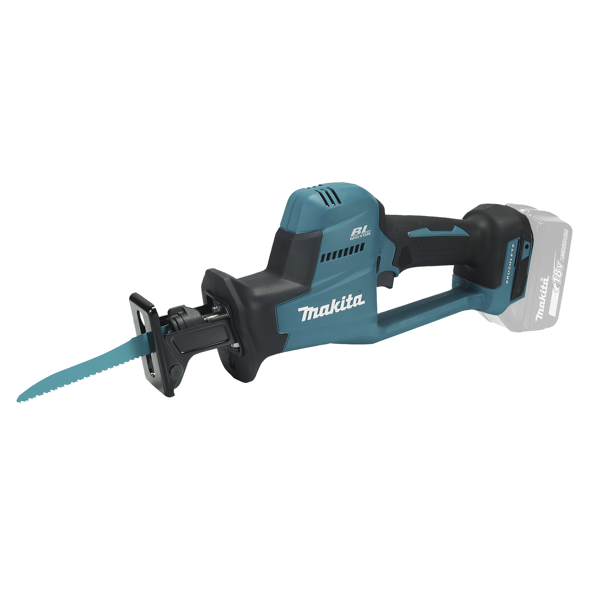 Makita® Säge DJR189Z Akku-Reciprosäge inkl. 3 Reciprosägeblätter Zubehör erforderlich Zubehör: Makita Akku BL1850B, Akkuladegerät DC18RC