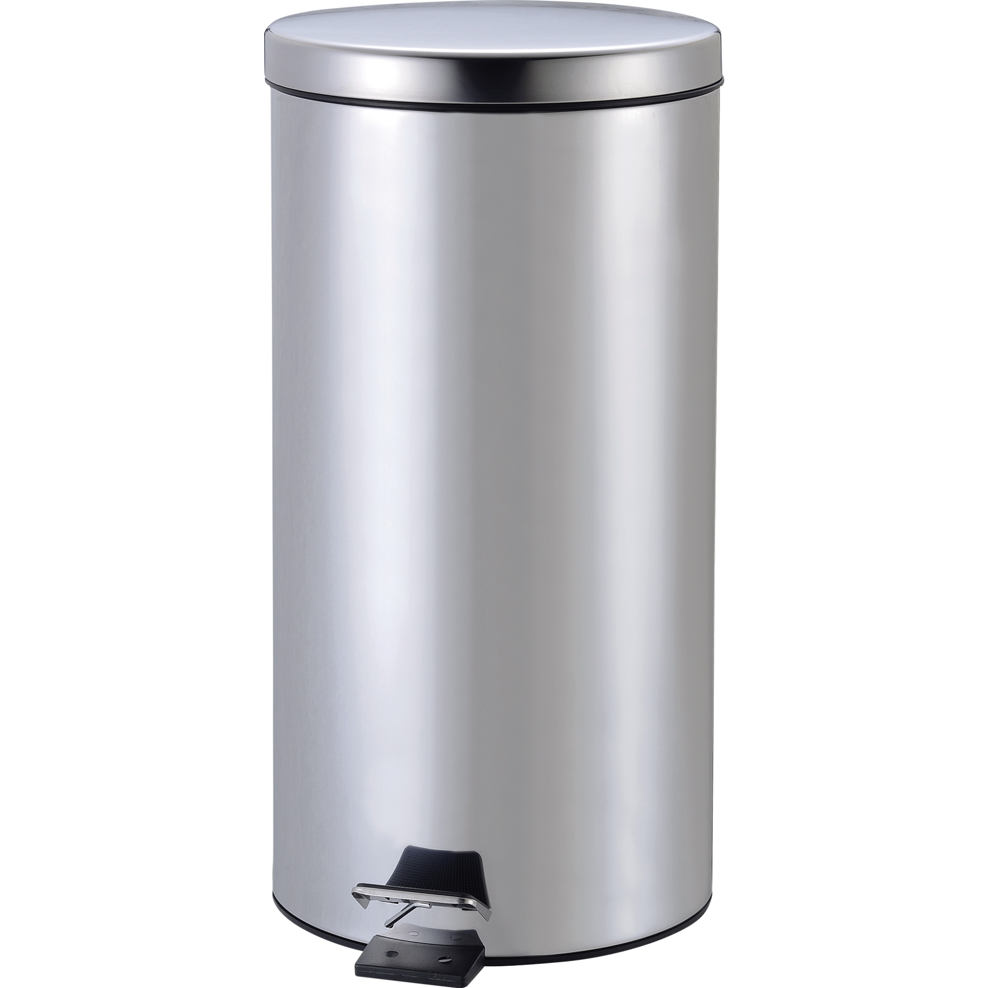 ZWINGO Tretabfalleimer 30 x 45 cm (Ø x H) 20l Edelstahl, poliert silber