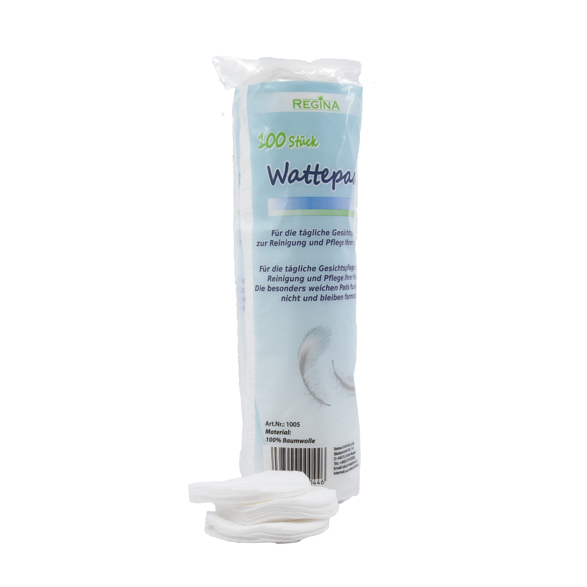 Regina Wattepads 100 % Baumwolle 100 St./Pack.