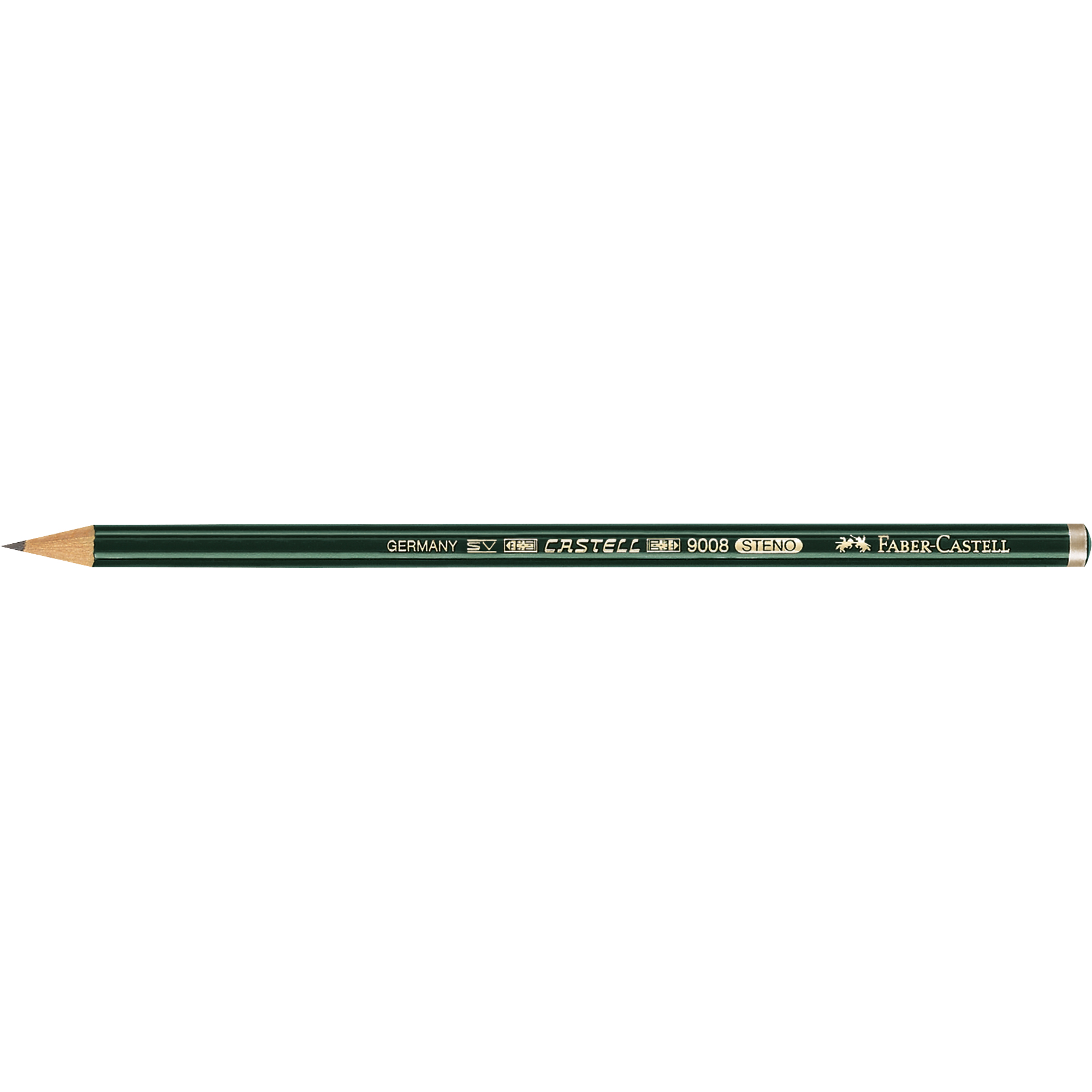 Faber-Castell Stenobleistift CASTELL® 9008 HB Schaft lackiert dunkelgrün