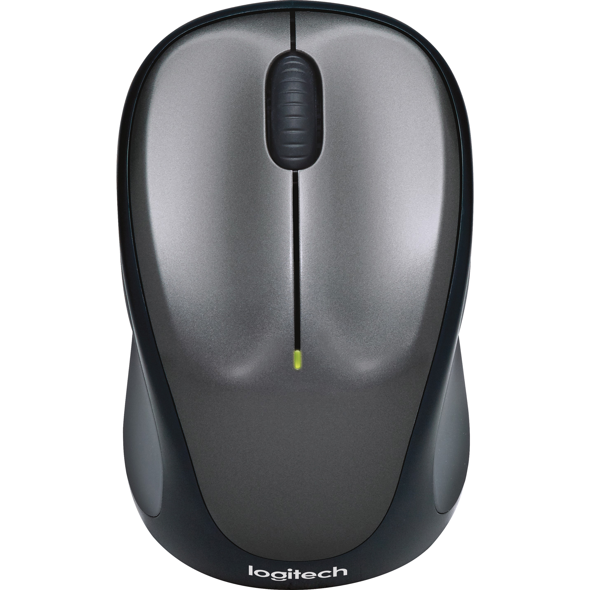 Logitech Optische PC Maus M235 Links- und Rechtshänder nicht ergonomisch USB-A 25m Batterie inkl. Unifying-Empfänger grau
