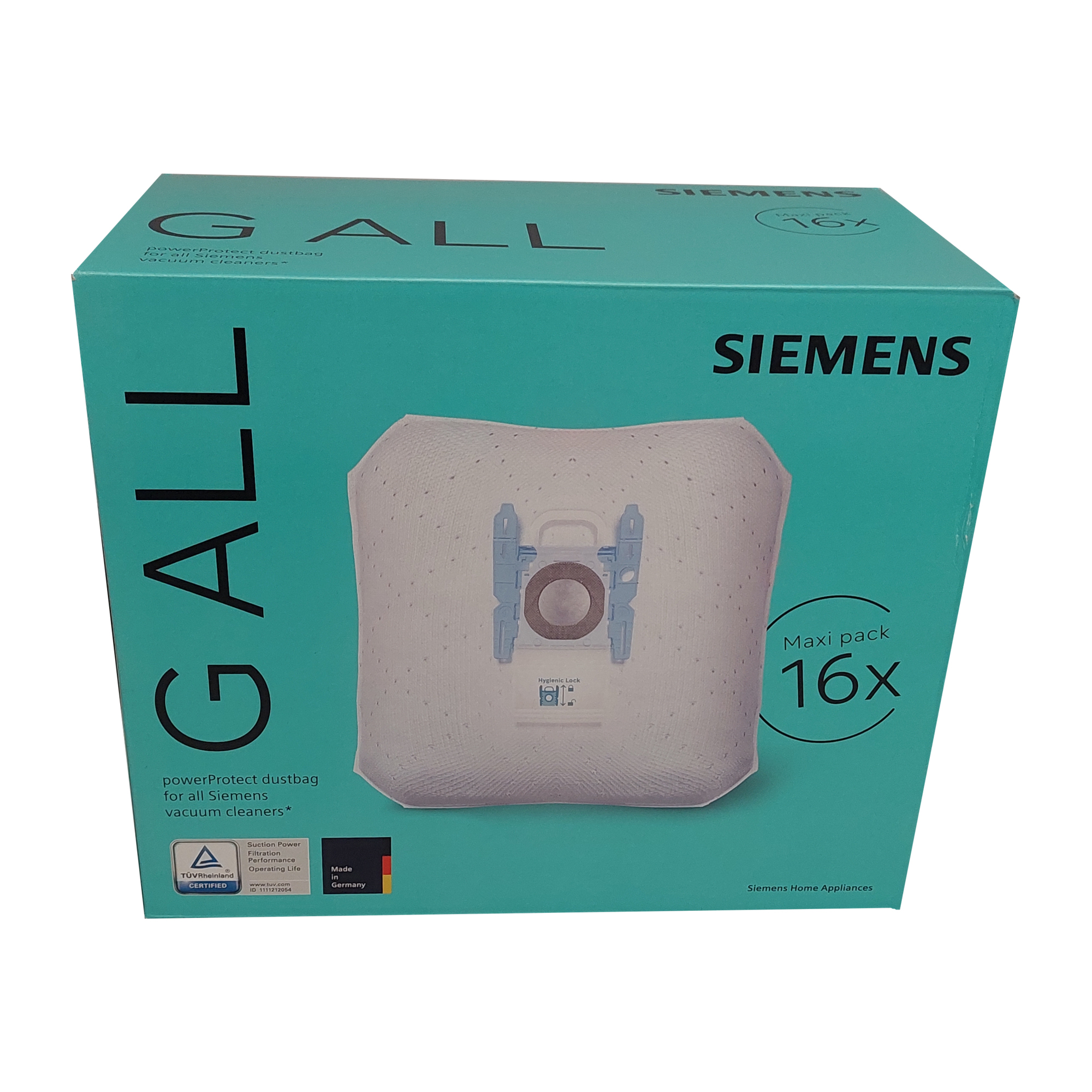 Siemens Staubsaugerbeutel powerProtect G All Verwendung für Produkt: Siemens Bodenstaubsauger VS06A111 16 St./Pack.