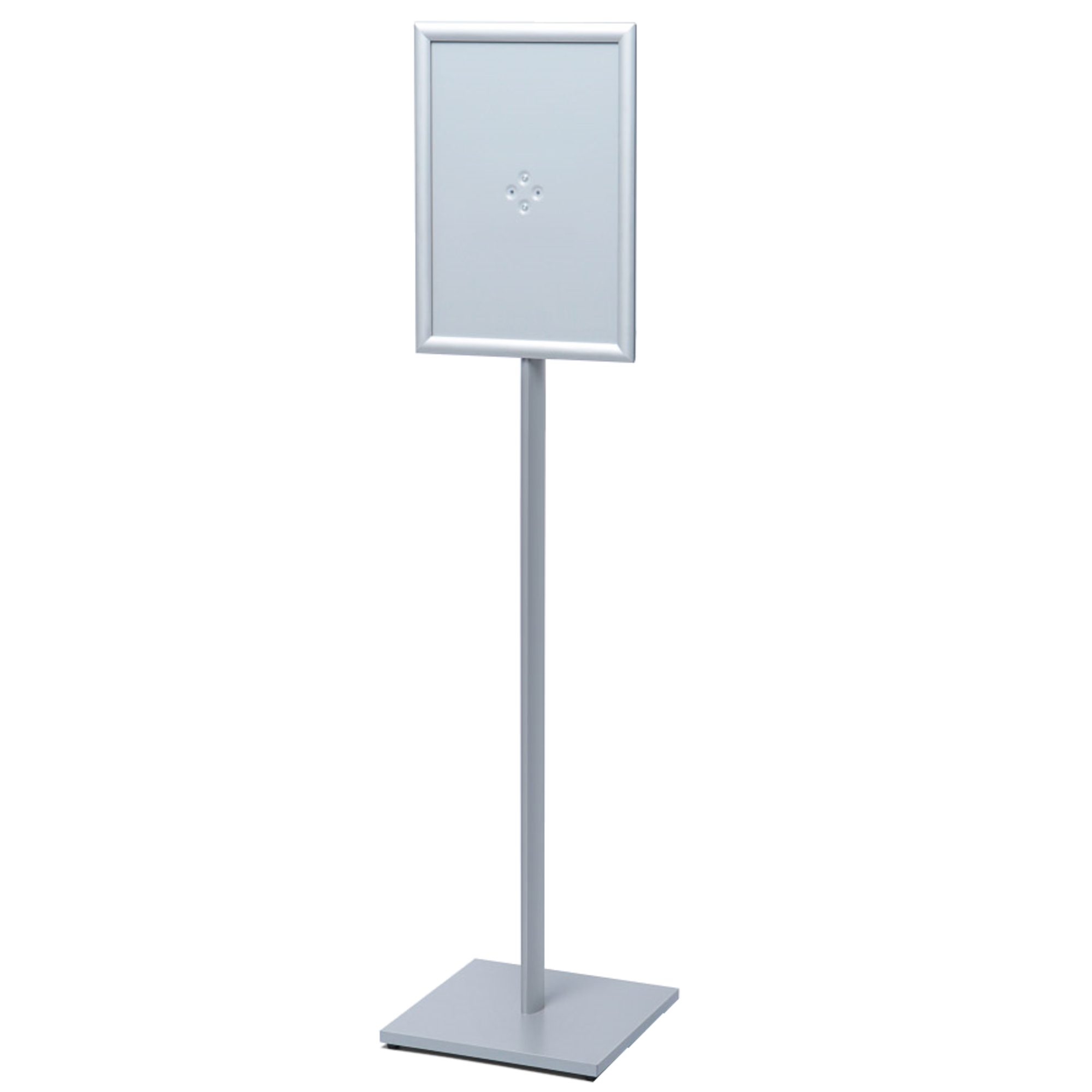 Showdown® Displays Infodisplay Design Standard 33 x 146,5 x 33 cm (B x H x T) DIN A3 silber