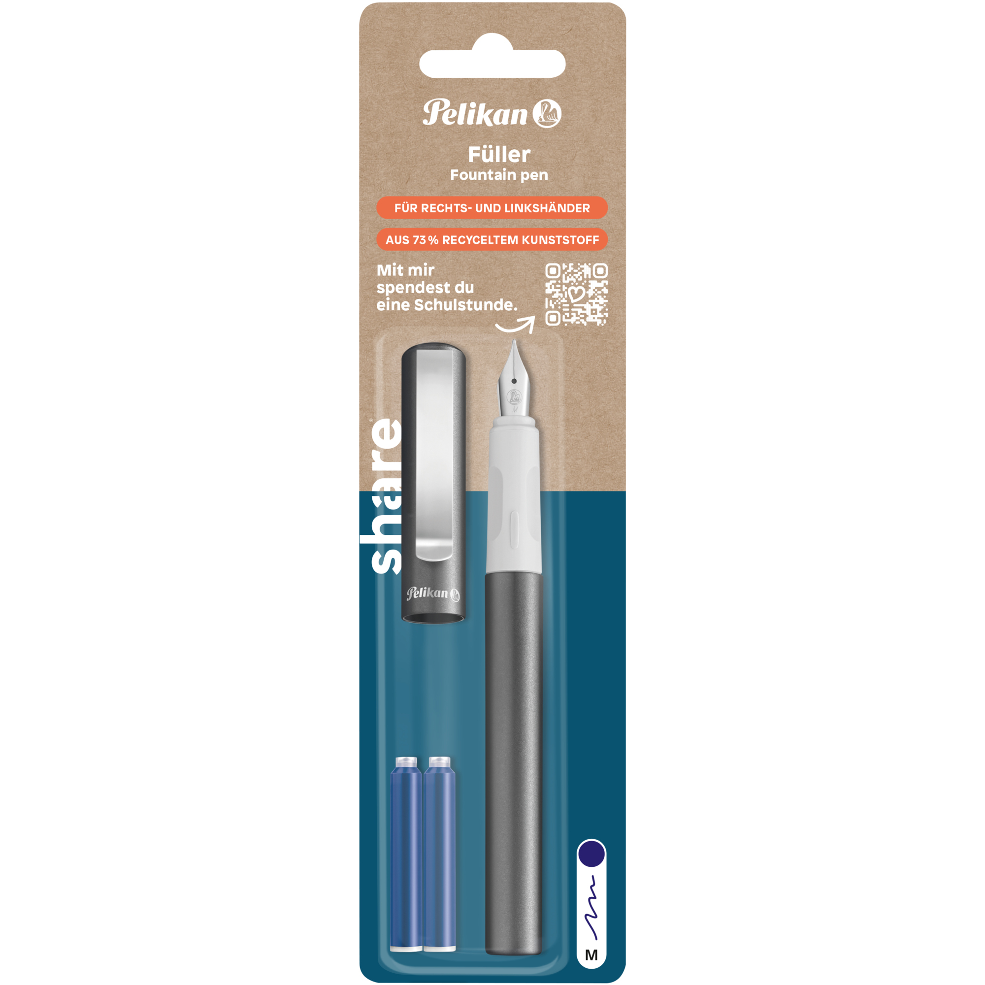 share Füllfederhalter made by Pelikan M (Medium) blau