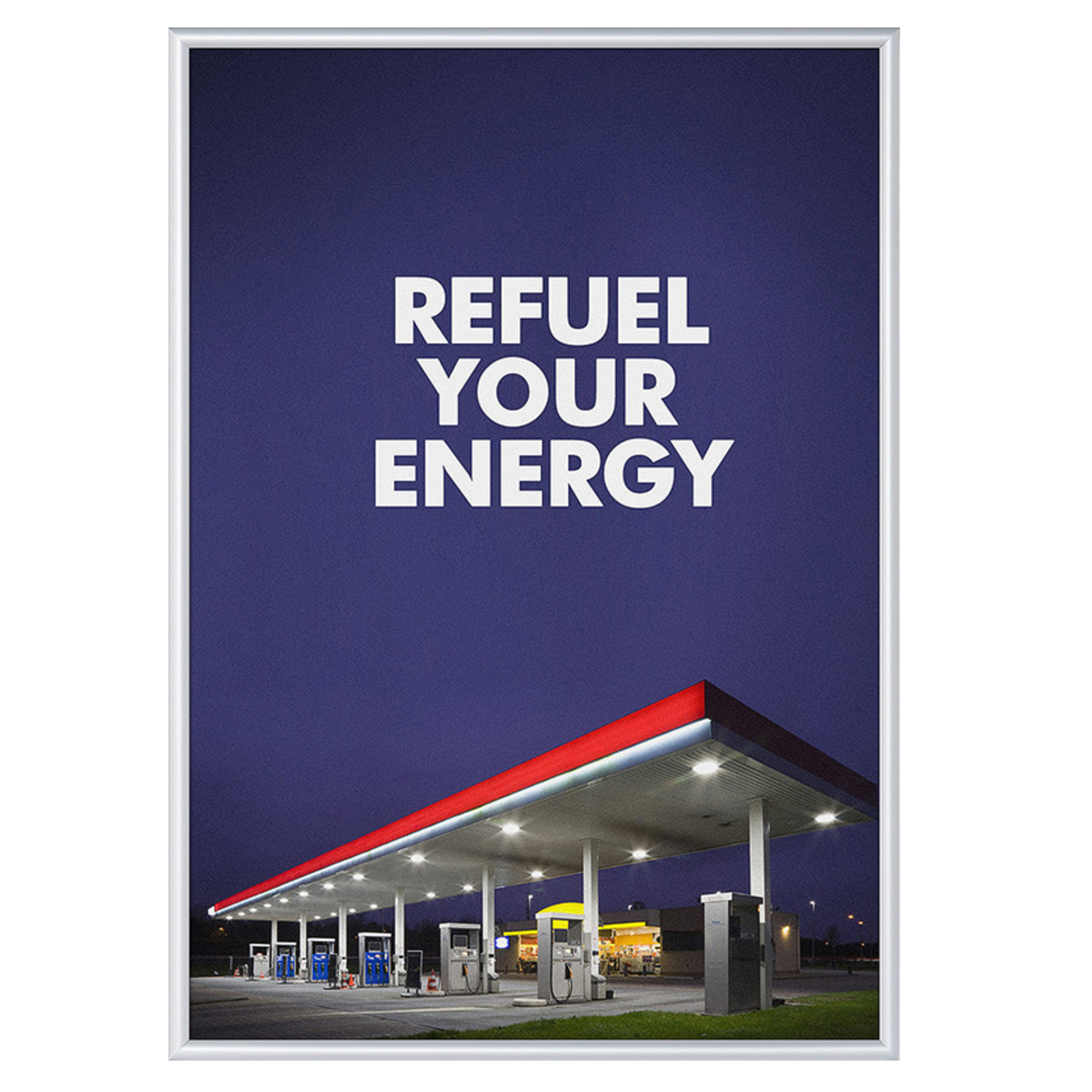 Showdown® Displays Bilderwechselrahmen Standard 87,2 x 122 x 1,1 cm (B x H x T) DIN A0 Aluminium silber