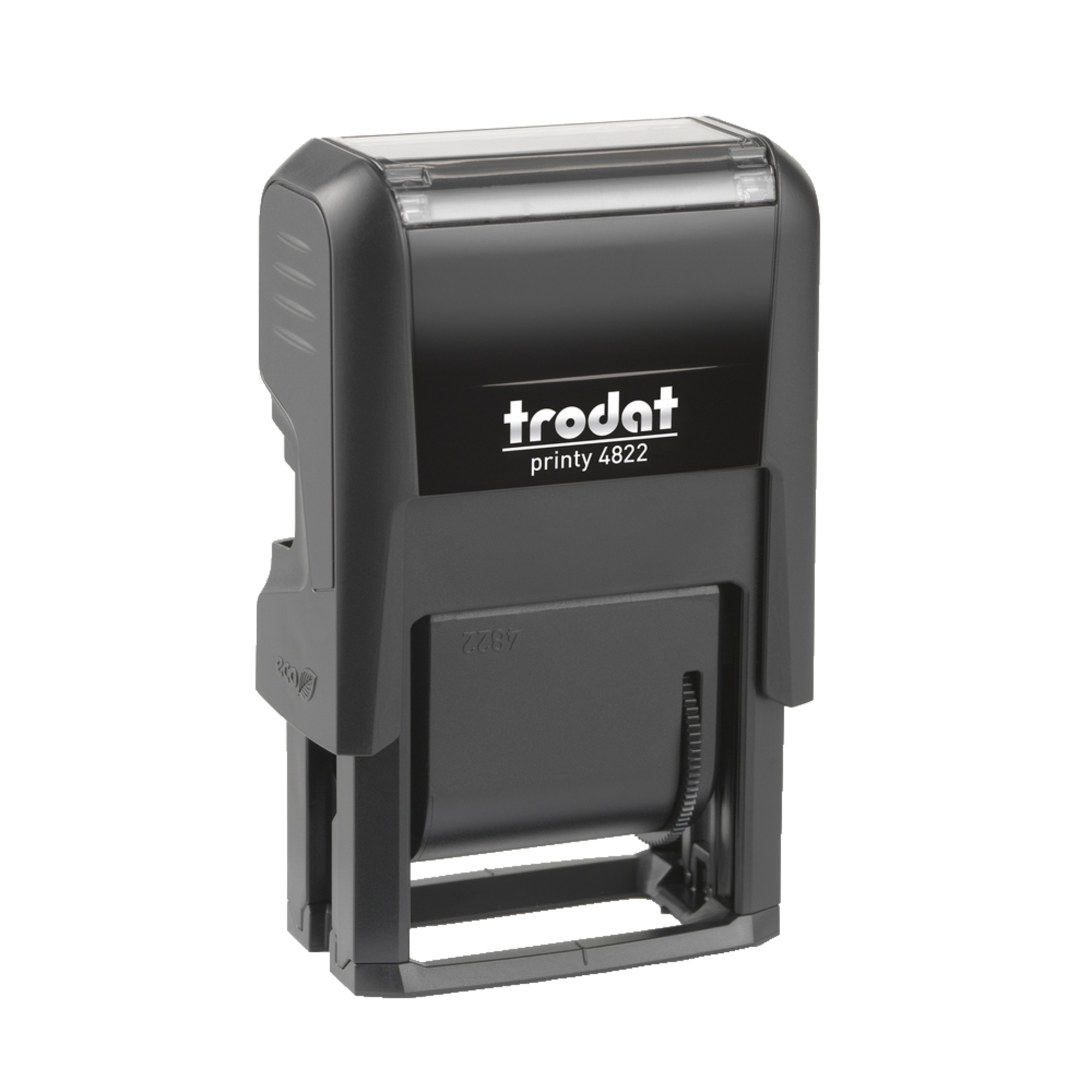 trodat® Wortbandstempel Printy™ 4.0 4822 schwarz EINSCHREIBEN, BEANTWORTET, KOPIE, PÄCKCHEN, MUSTER, GEBUCHT, ERLEDIGT, ZUR VERRECHNUNG, DRINGEND, UNGÜLTIG, BEZAHLT, BETRAG ERHALTEN Kunststoff schwarz