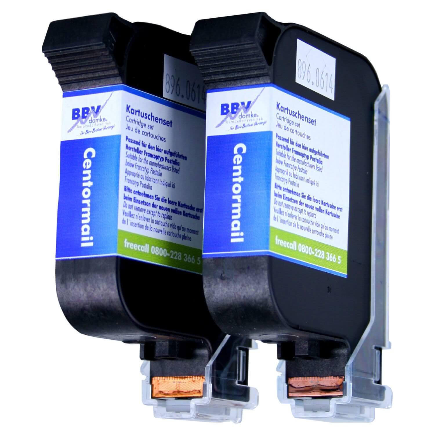 BBV-Domke Refill-Farbkartuschenpaar Francotyp Postalia CentorMail