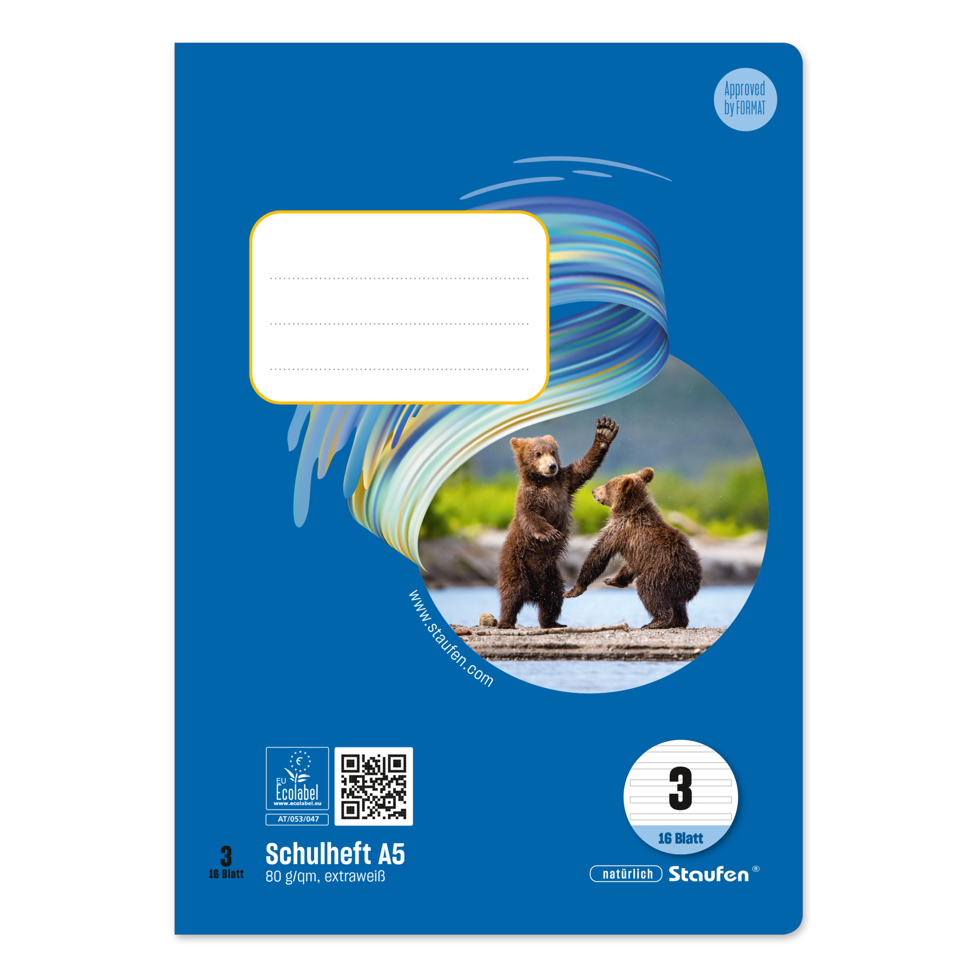 Staufen Schulheft Style DIN A5 liniert 3 16 Bl.
