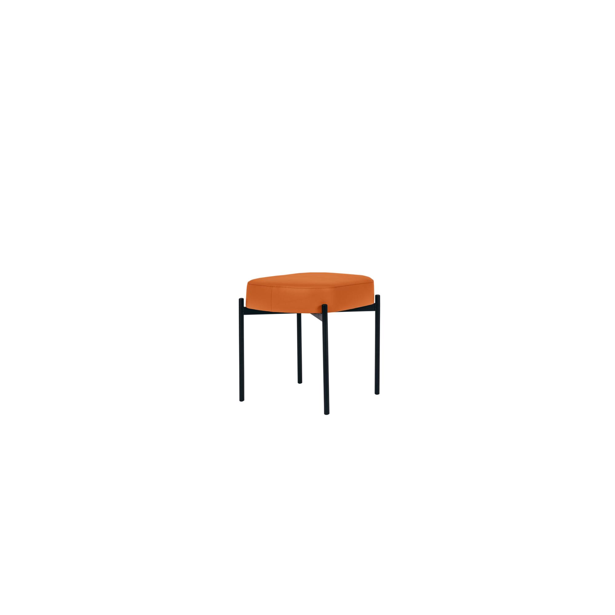 Paperflow Sitzbank GAIA 49 x 45,5 x 38 cm (B x H x T) Werkstoff des Bezuges: Kunstleder (79 % PVC, 21 % PES) Material der Sitzfläche: Spanplatte orange