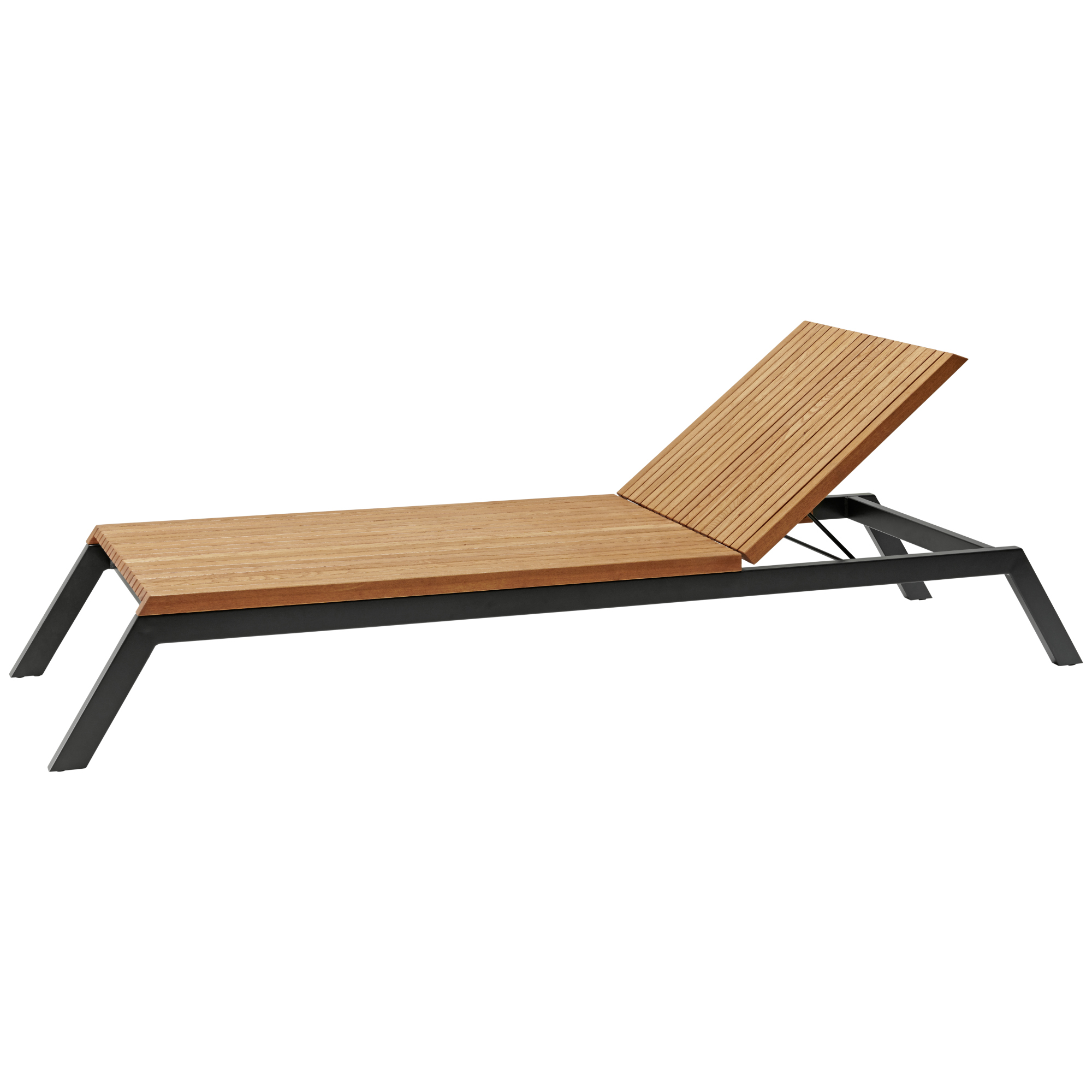 memo Gartenliege Sassa 70 x 33 x 230 cm (B x H x T) 33kg Robinie, lasiert natur