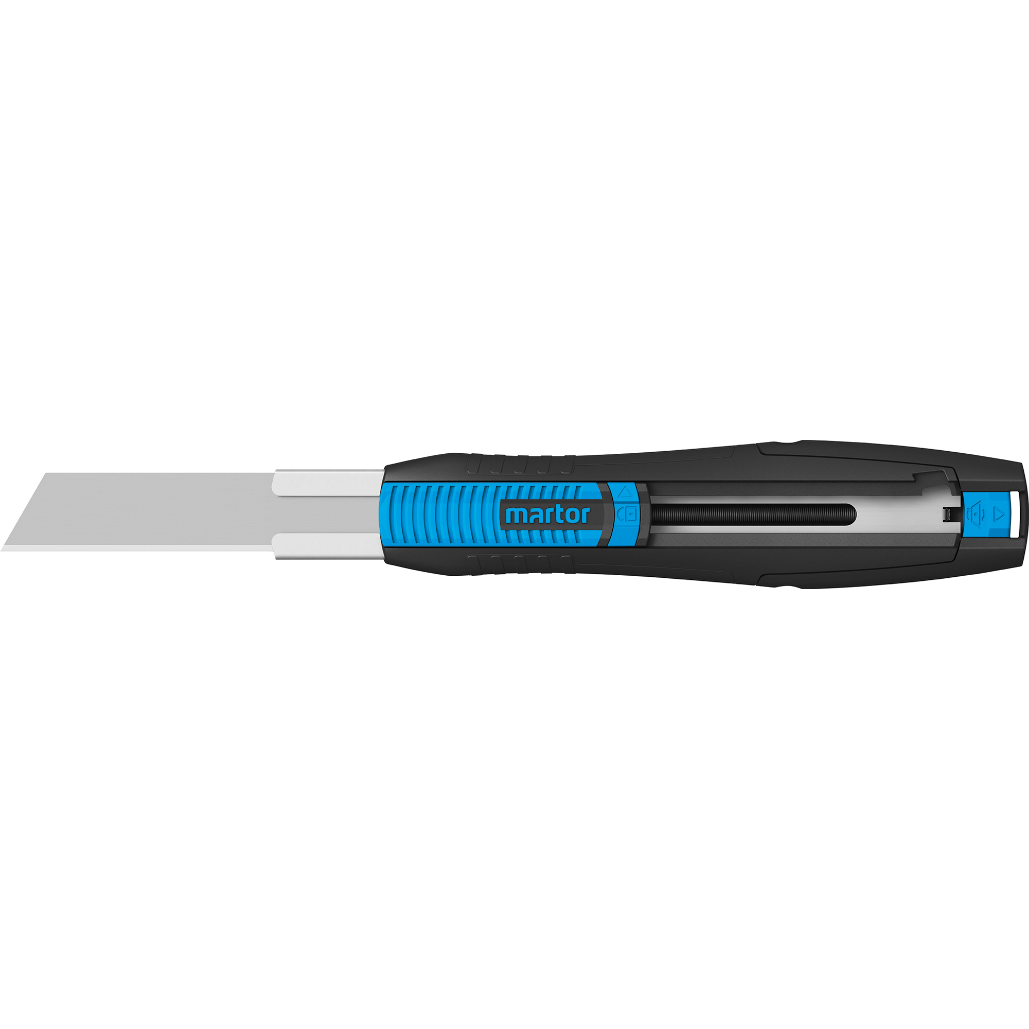 MARTOR Sicherheitsmesser SECUNORM 380 Mehrweg 18mm 73mm Stahl schwarz/cyan