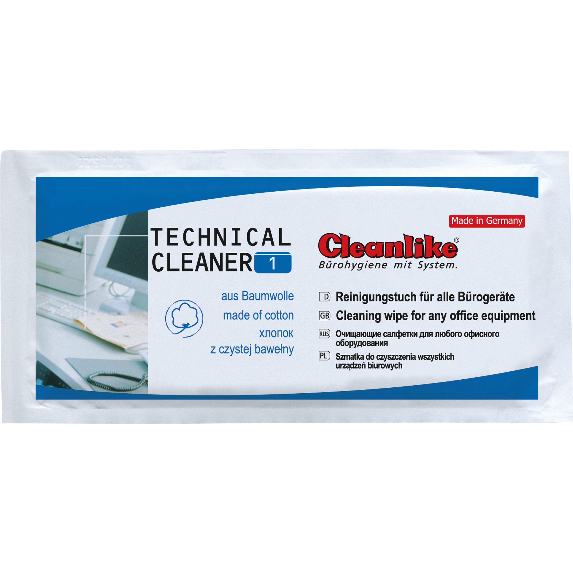 Cleanlike Reinigungstuch Technical Cleaner feucht nicht nachfüllbar Baumwolle
