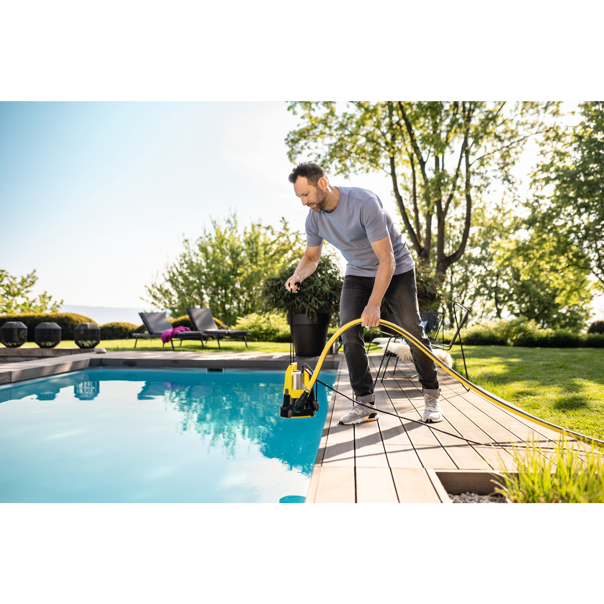 Kärcher Wasserpumpe SP 17.000 FLAT LEVEL SENSOR klares Wasser, leichtes Schmutzwasser 0,9bar bis 17.000l/h Netzbetrieb