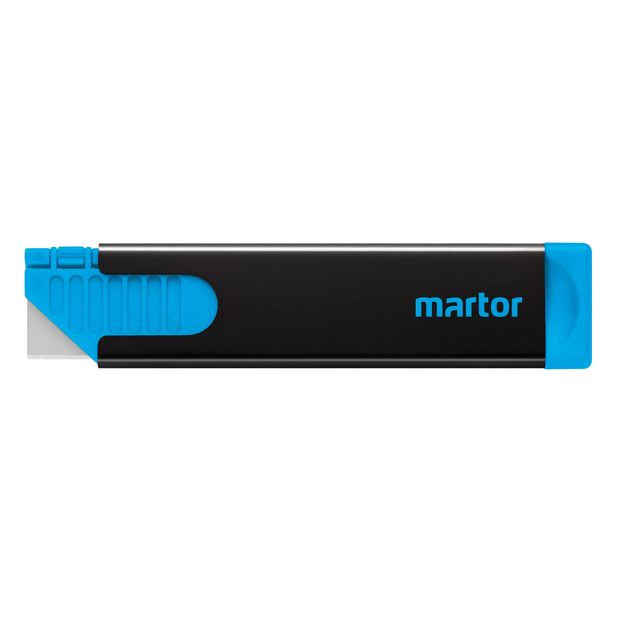 MARTOR Sicherheitsmesser SECUNORM HANDY Mehrweg 39mm 8,5mm Bandstahl schwarz/cyan